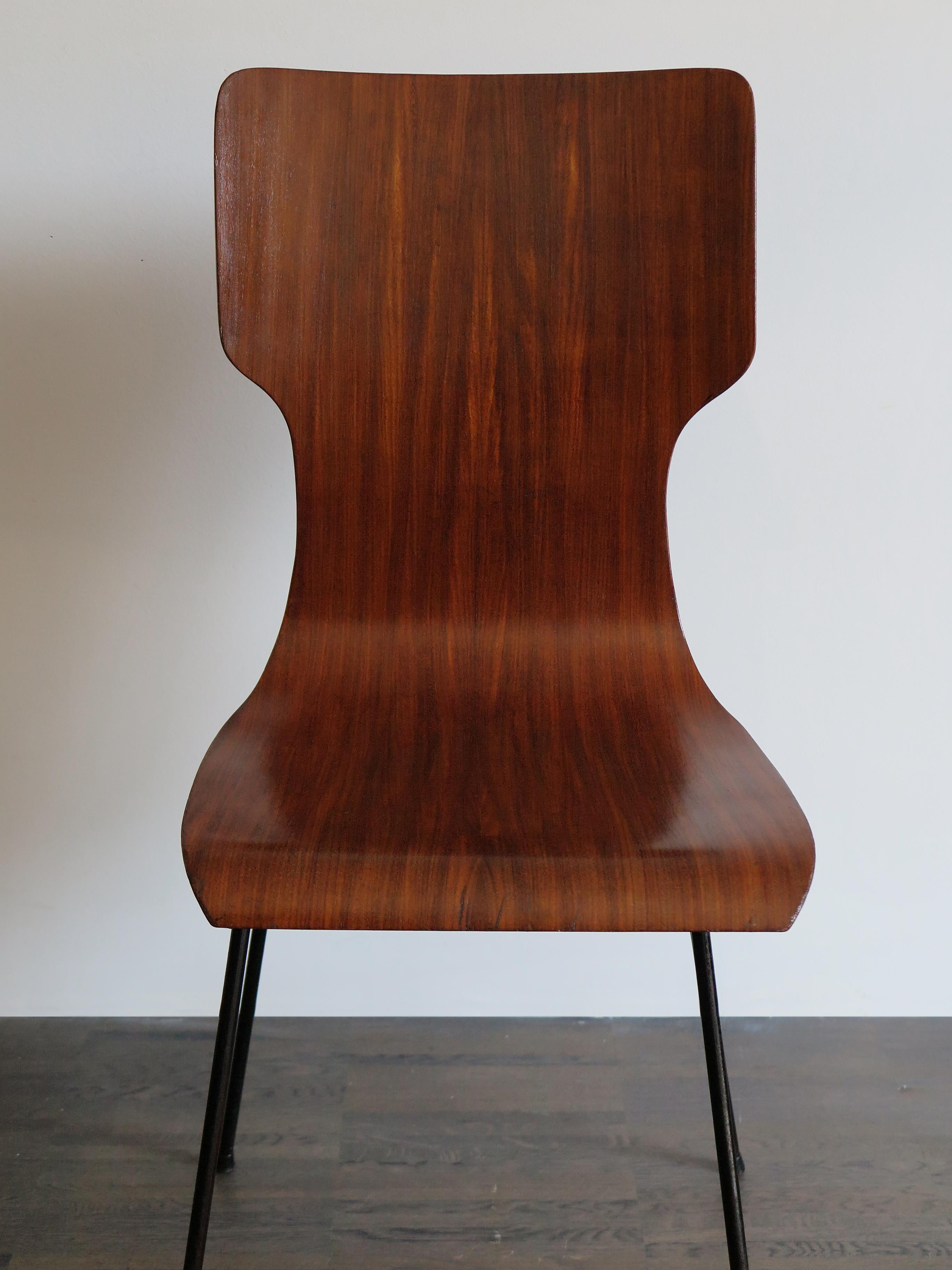 1950s Carlo Ratti Italian Midcentury Modern Design Dining Chairs 1