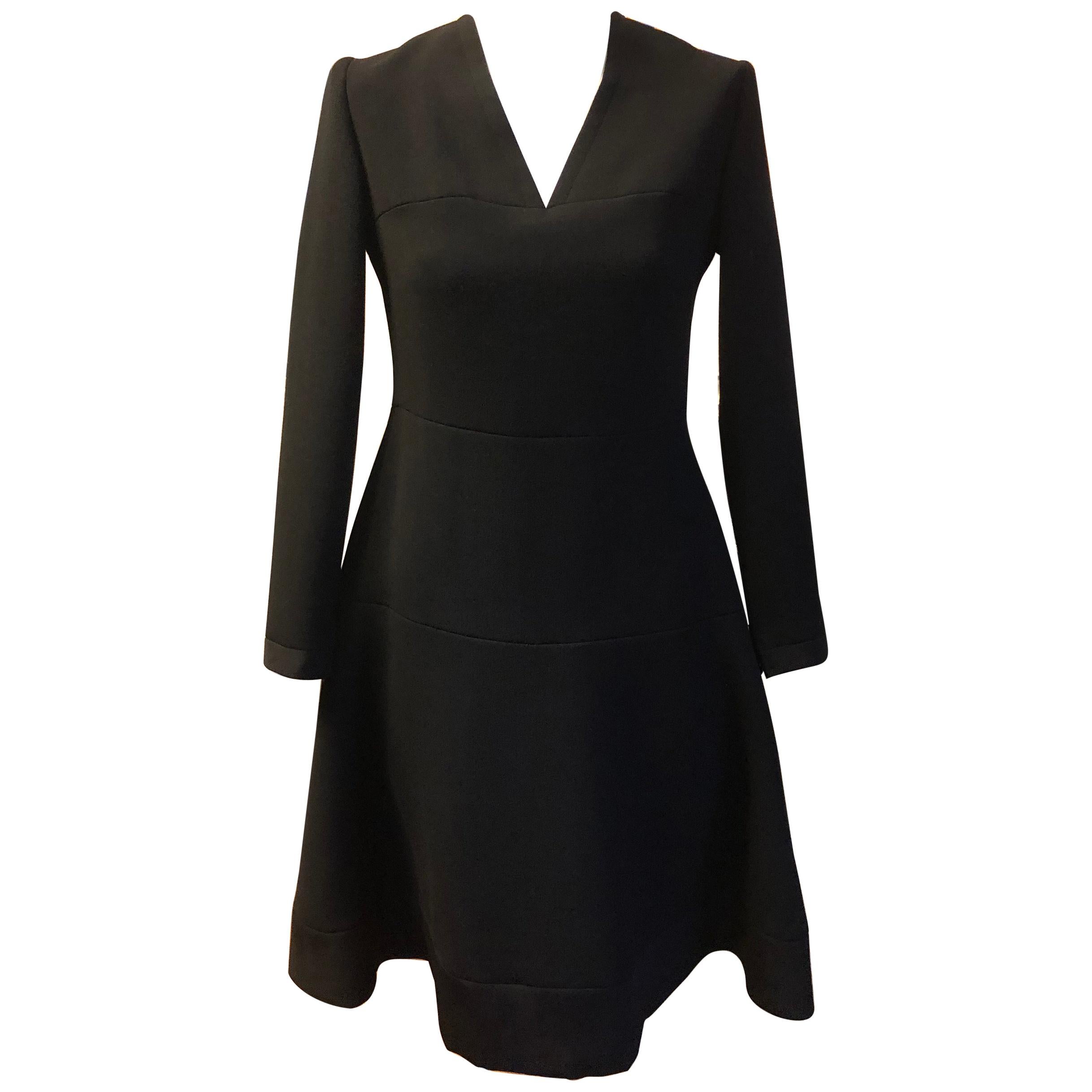 1950s Carosa Roma Stunning Black Dress