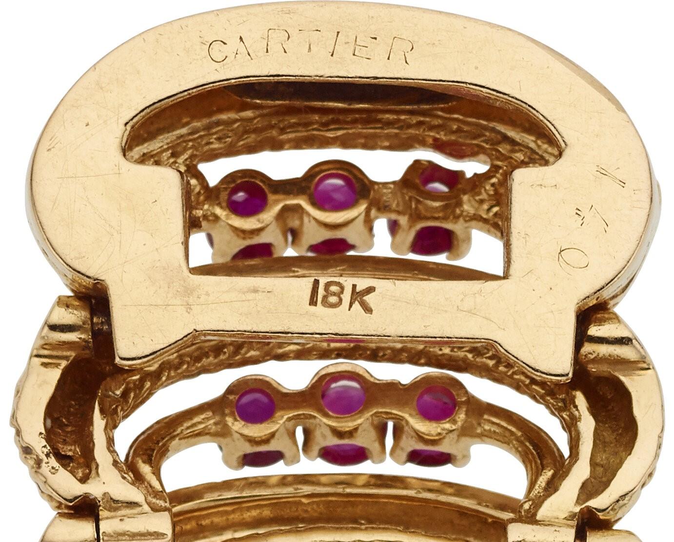 1950s Cartier 18k Yellow Gold & 5.85ct Ruby 