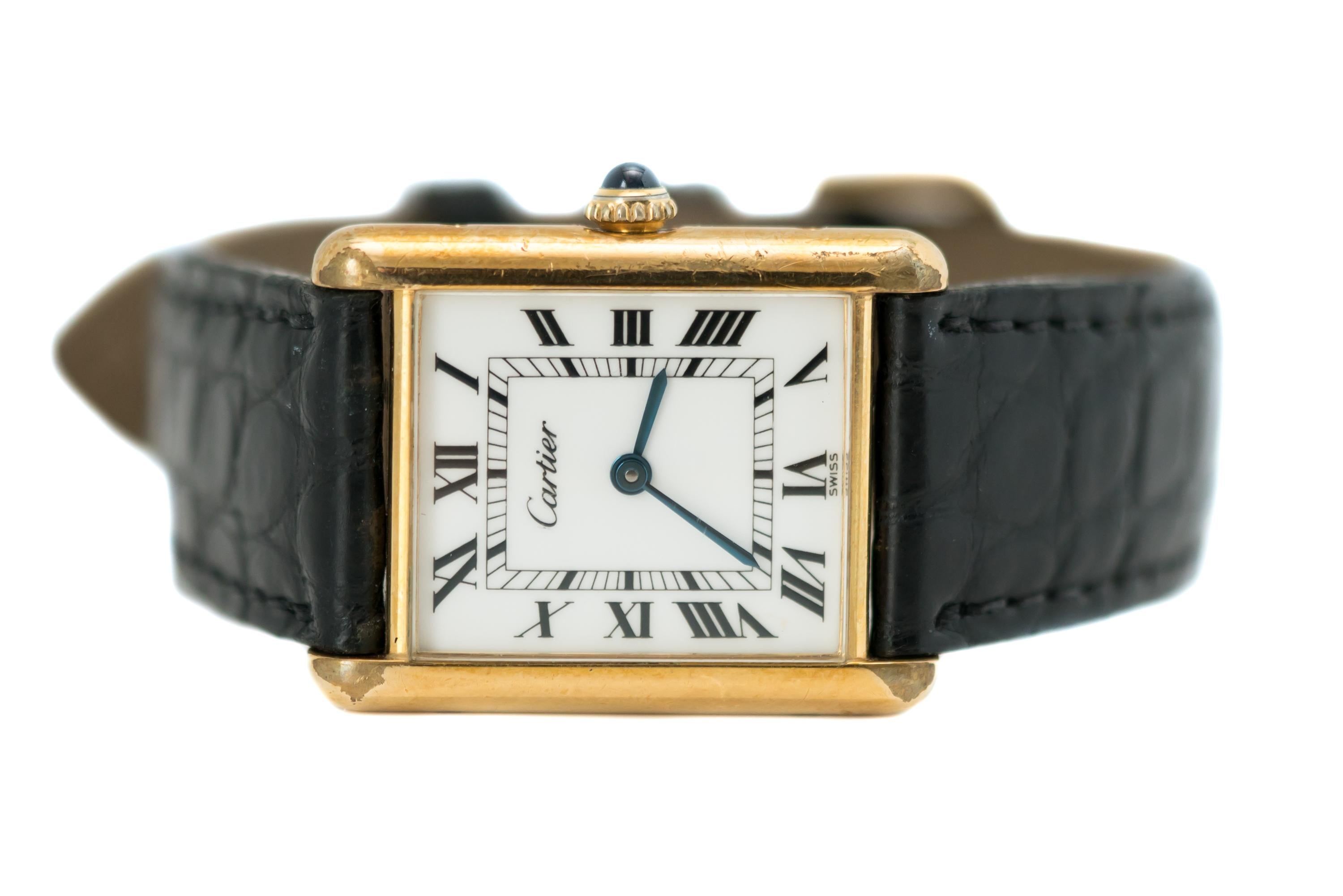 cartier tank louis vermeil