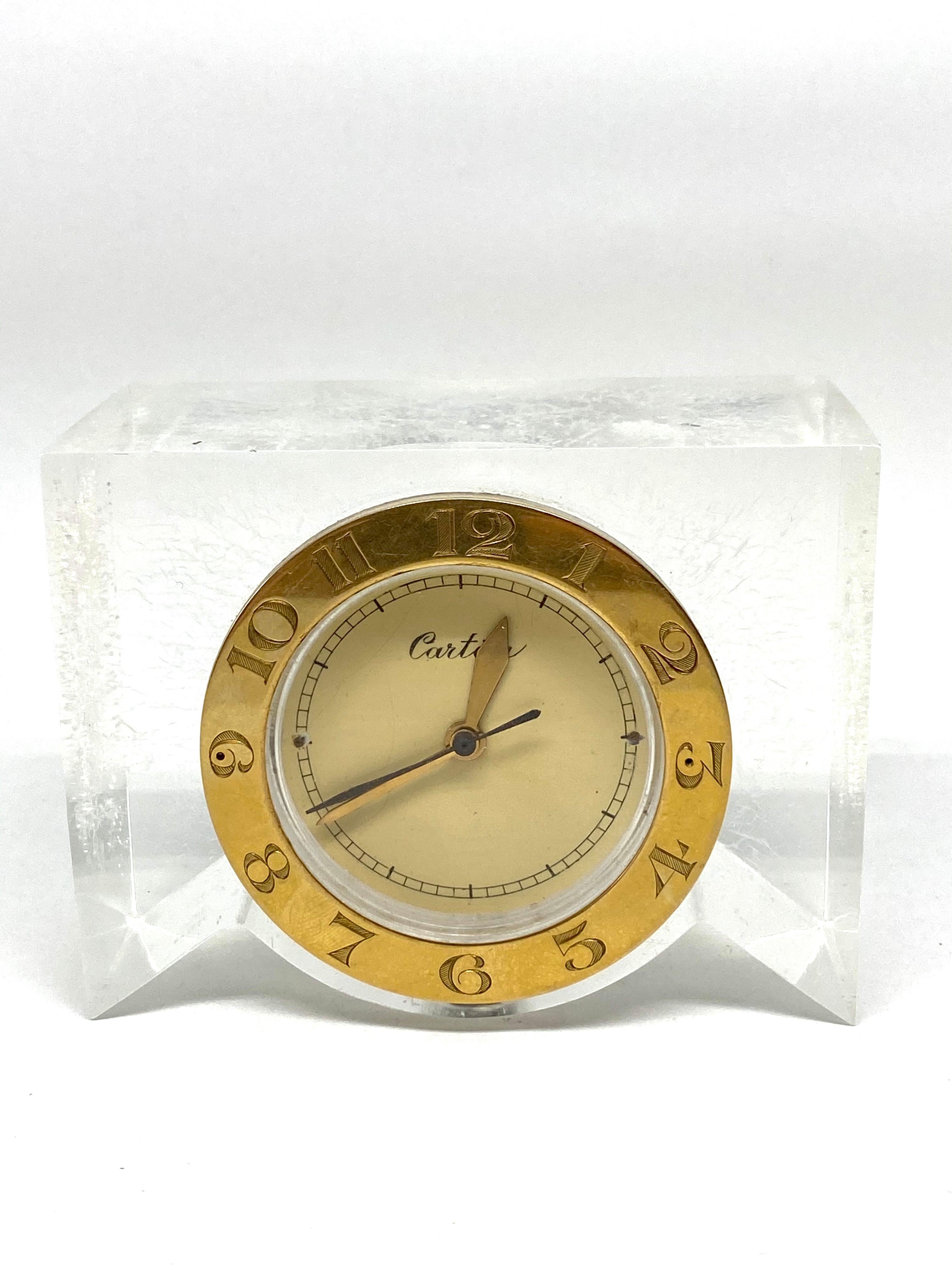 1950s Cartier Yellow Gold and Lucite 