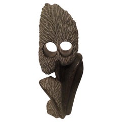 1950s Carved Marble Owl Sculpture