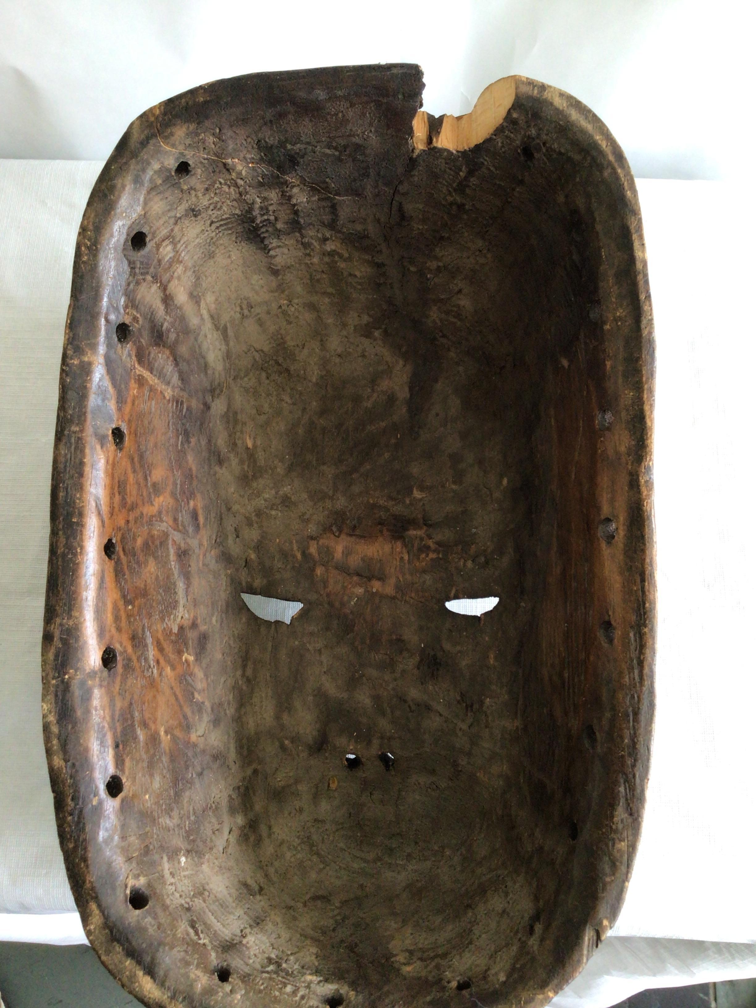 1950s Carved Wood African Mask For Sale 6