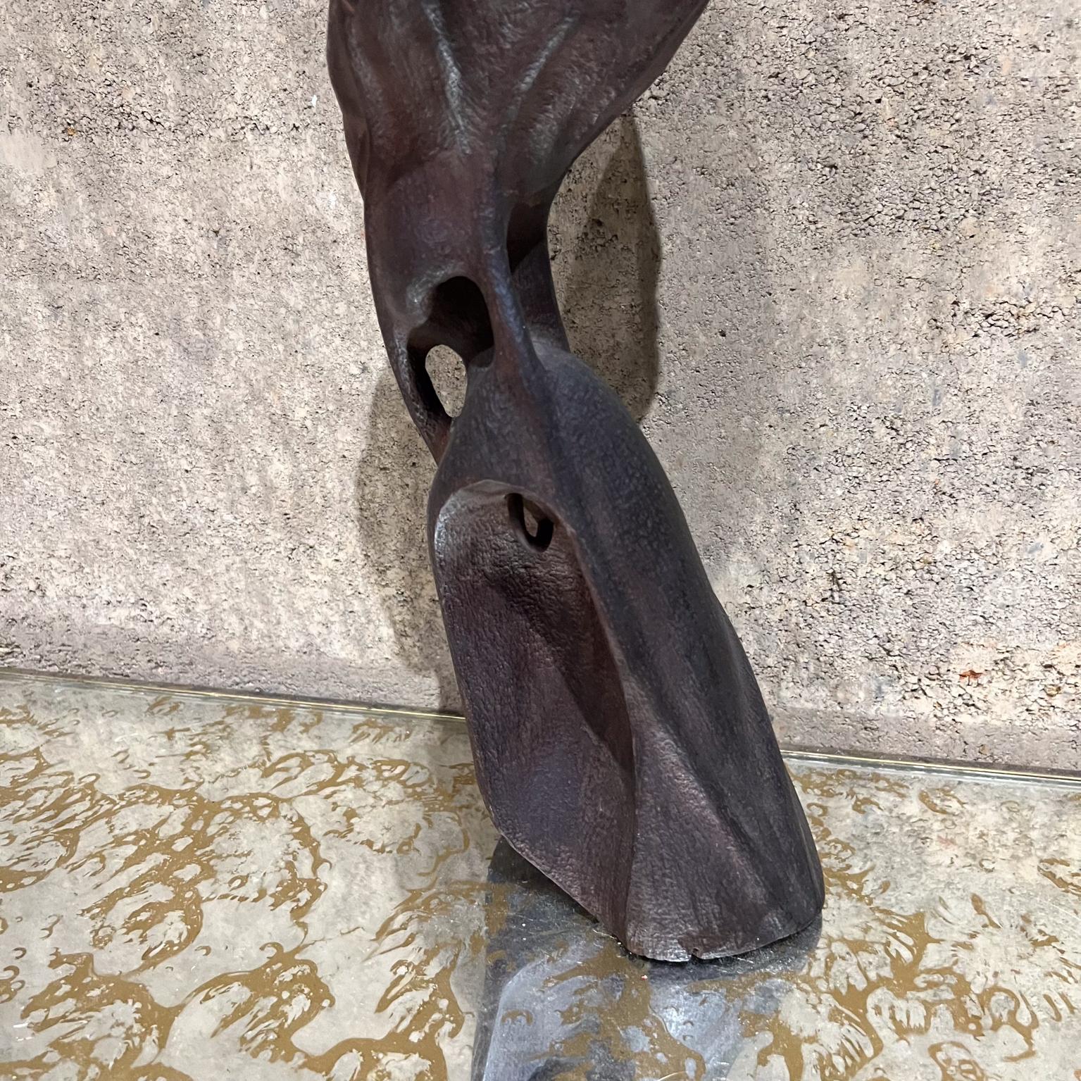 Mid-Century Modern 1950s Carved Wood Hand Art Sculpture Mexico