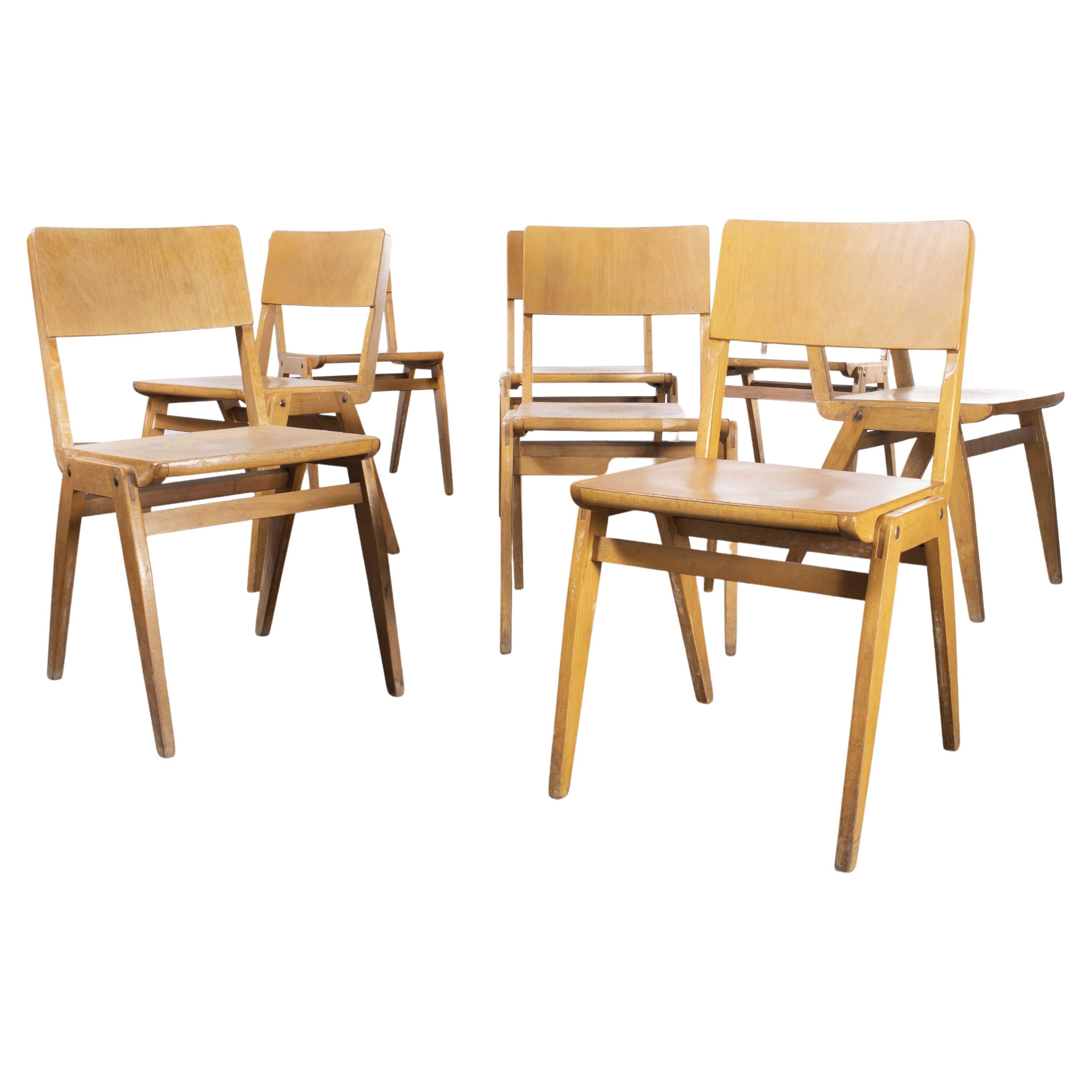 1950
s Casala Stacking Dining Chair, Set of Eight