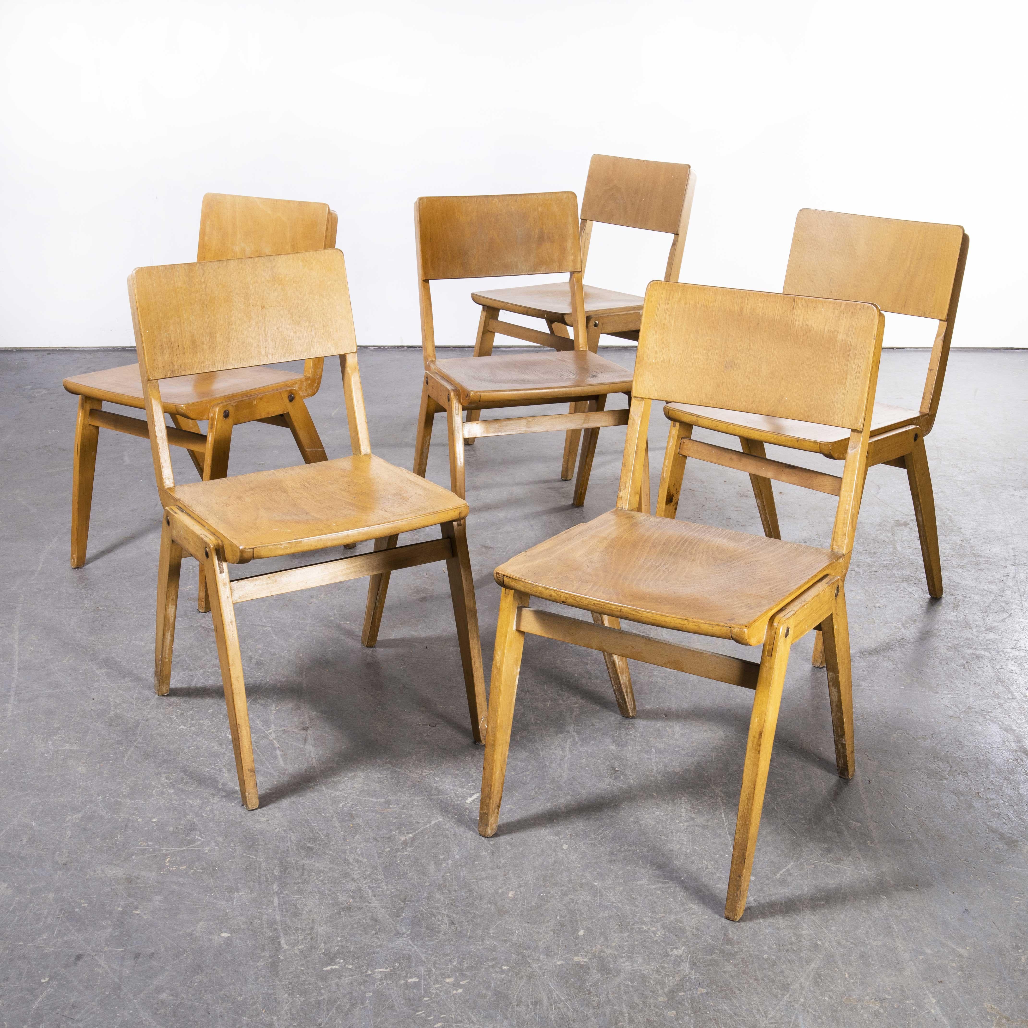 1950's Casala Stacking Dining Chair, Set of Six 2