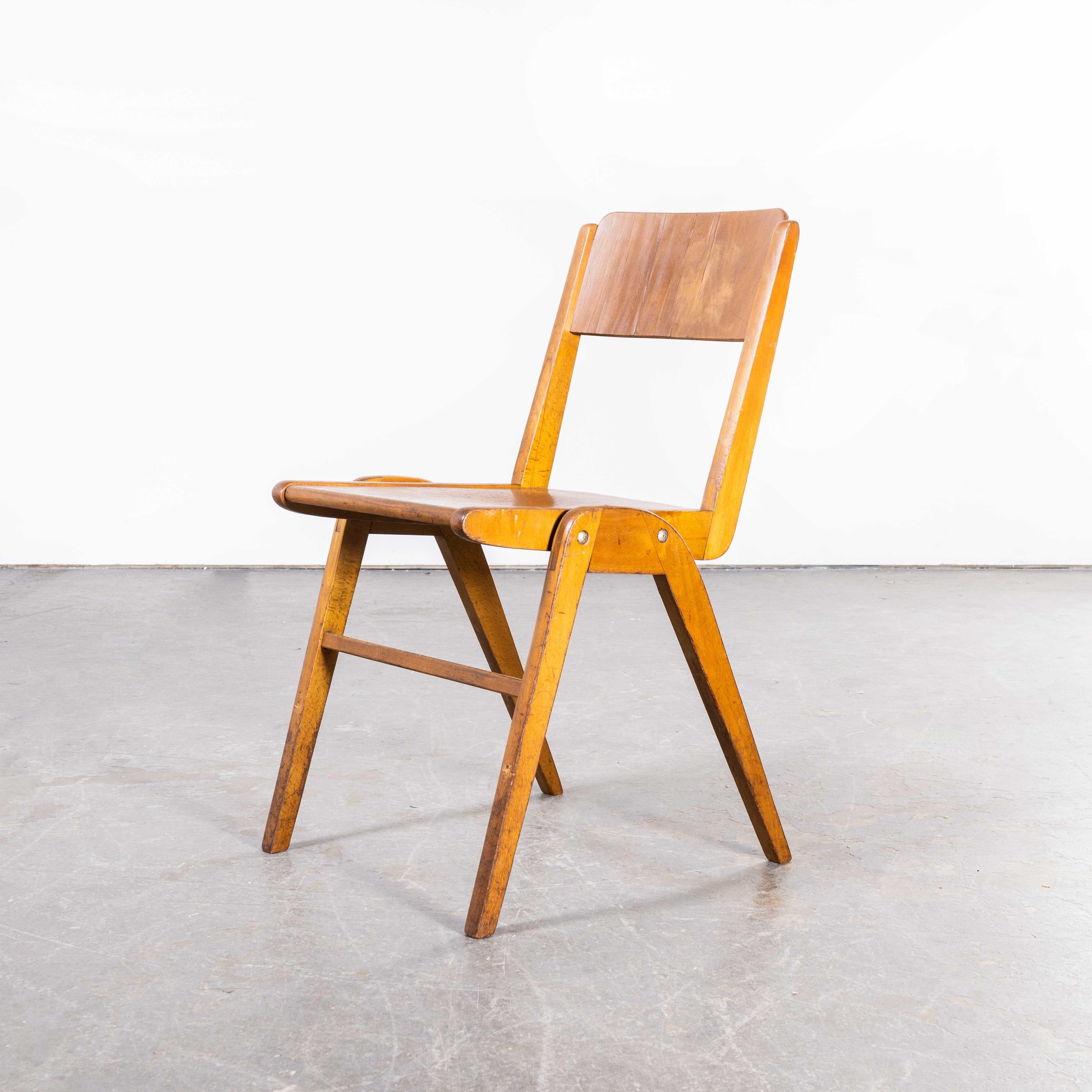 1950's Casala Stacking Dining Chairs, Set of Five 9