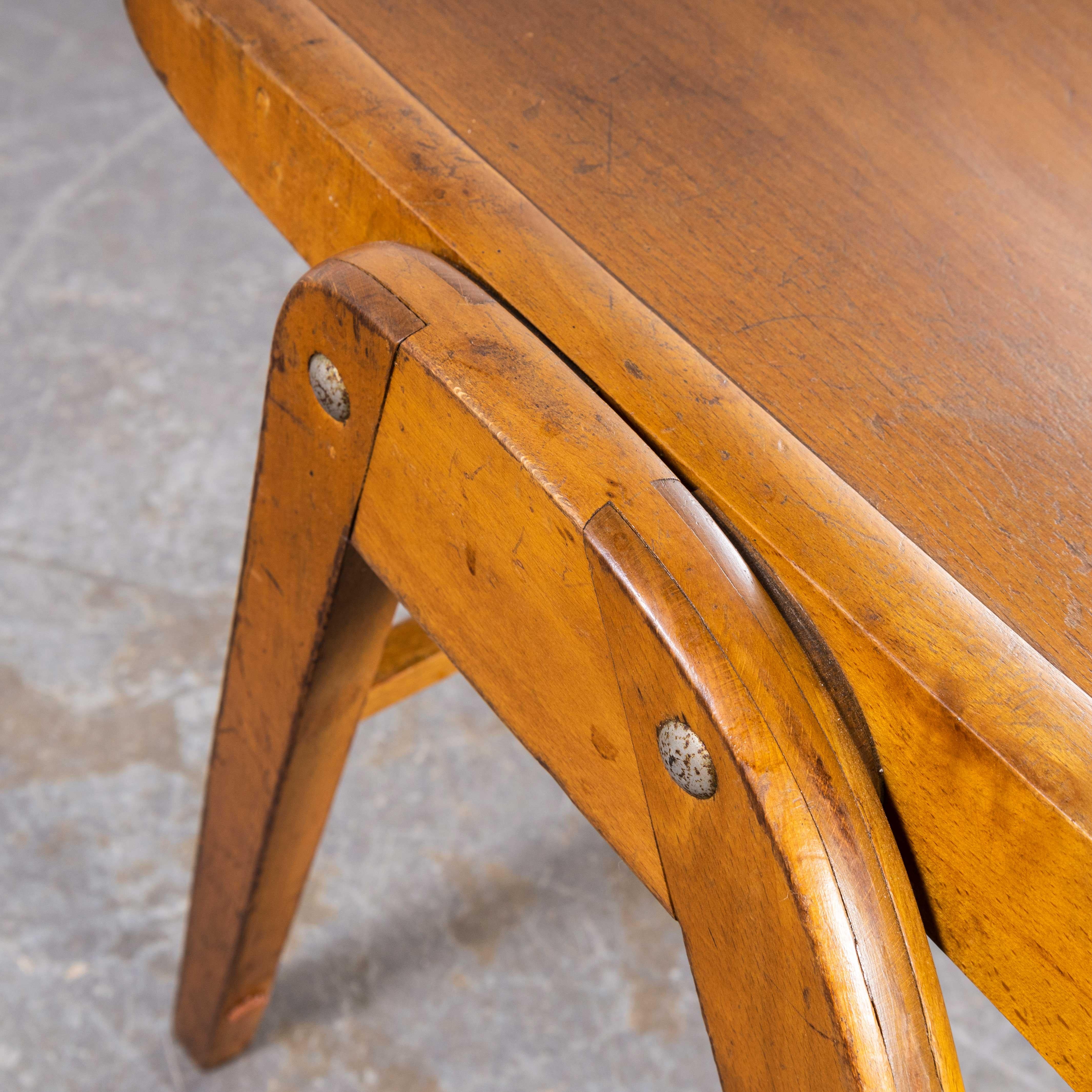 1950's Casala Stacking Dining Chairs, Set of Five In Good Condition In Hook, Hampshire
