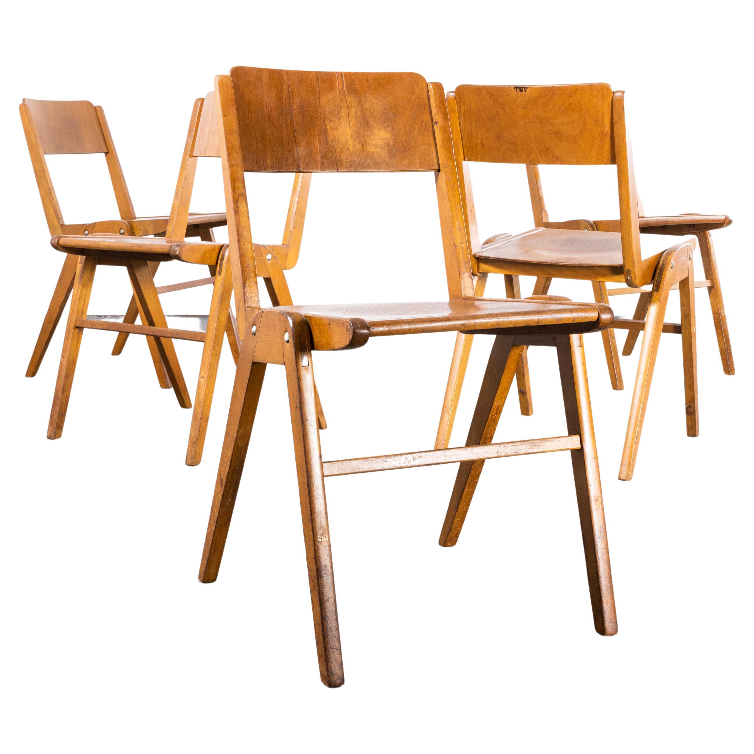 1950's Casala Stacking Dining Chairs, Set of Five