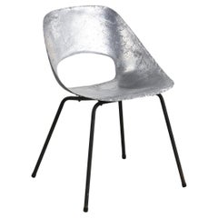 1950s Cast aluminium chair, Pierre Guariche for Steiner