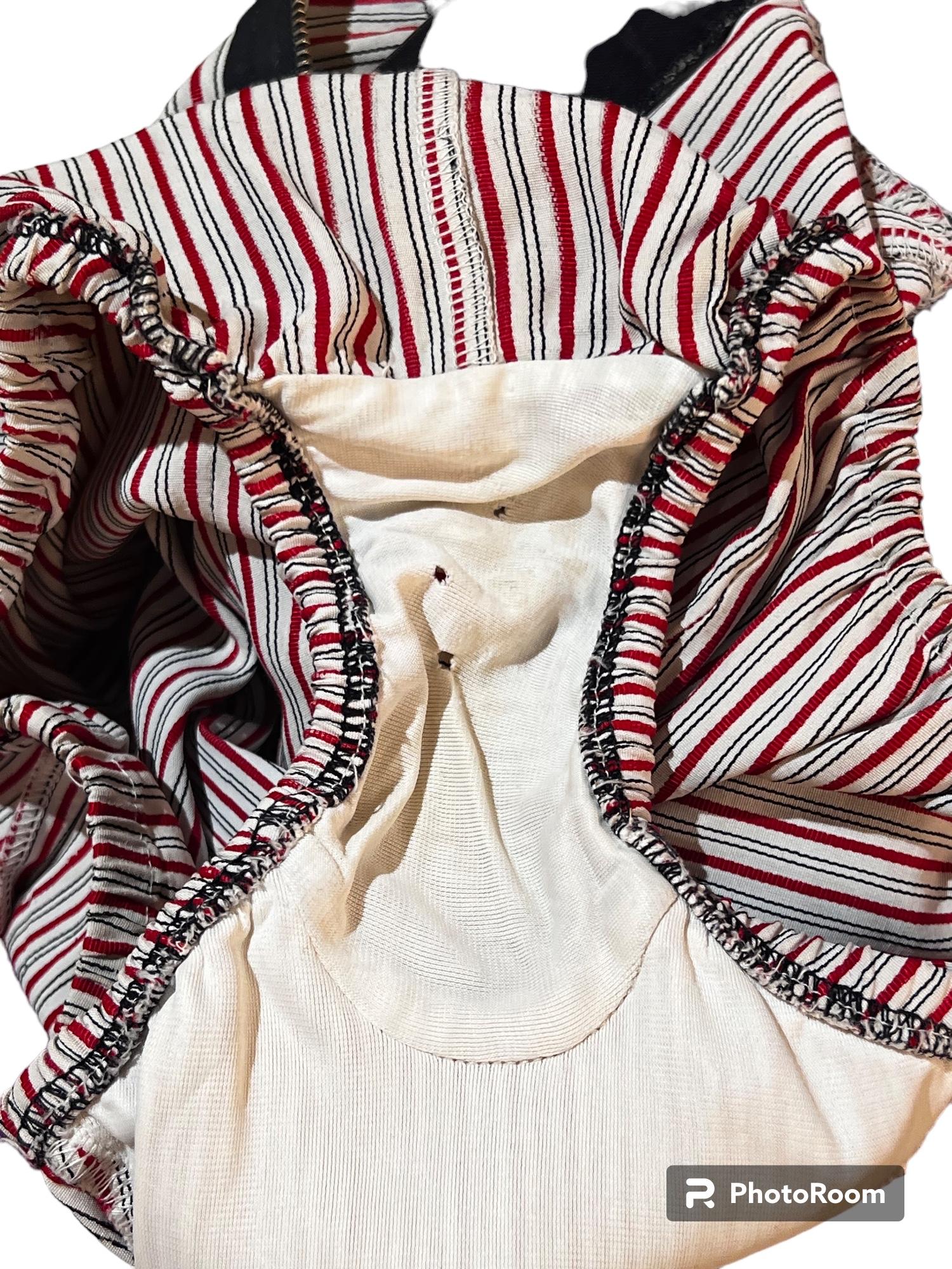 Women's 1950's Catalina of California One-Piece Striped Swimsuit