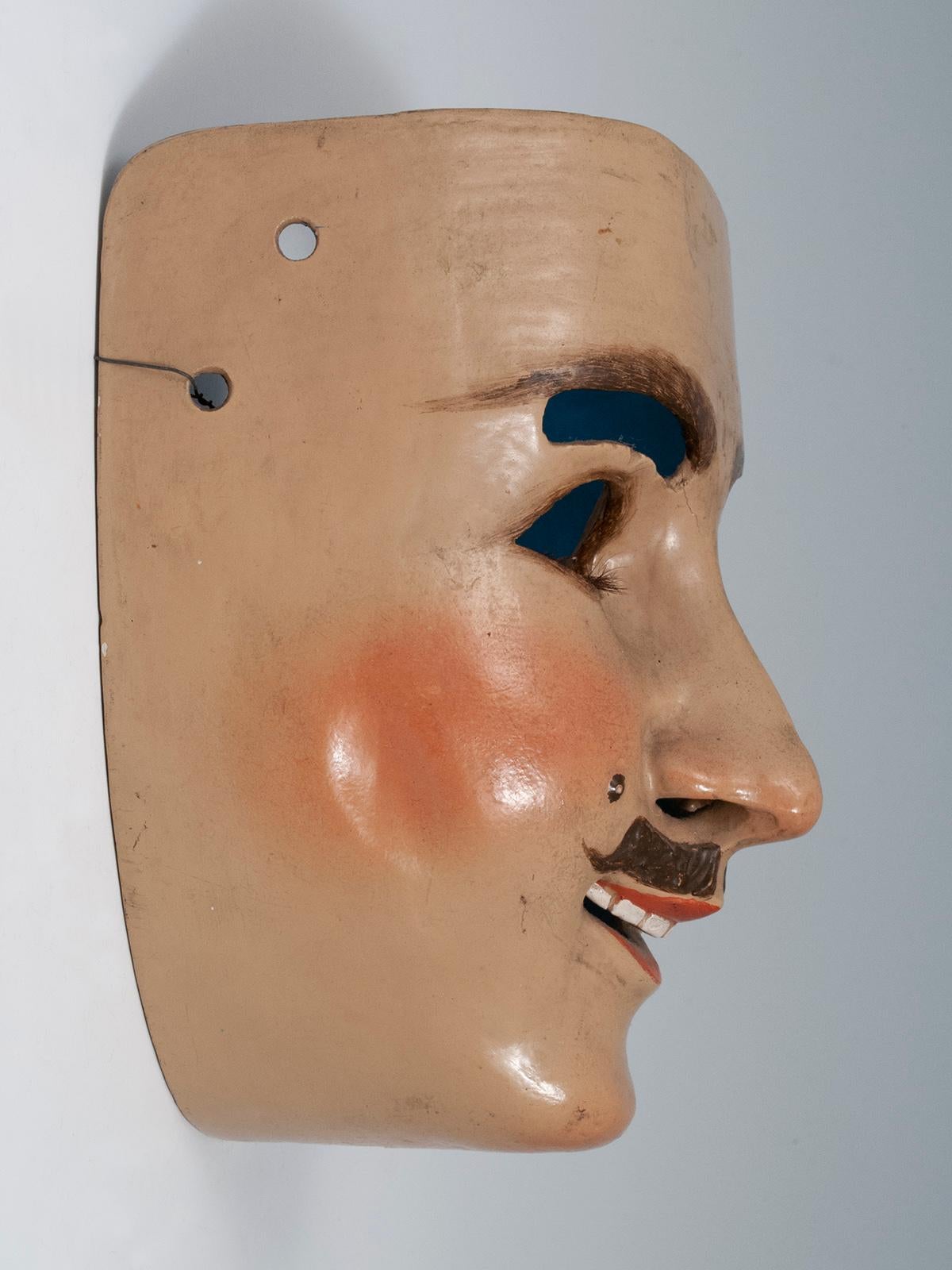 Catrin-Maske „Dandy“ aus den 1950er Jahren, Tlaxcala, Mexiko (Volkskunst) im Angebot