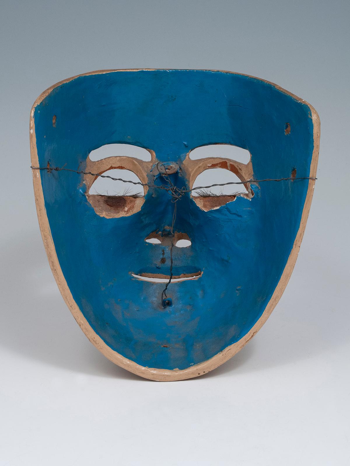 Catrin-Maske „Dandy“ aus den 1950er Jahren, Tlaxcala, Mexiko (Mexikanisch) im Angebot