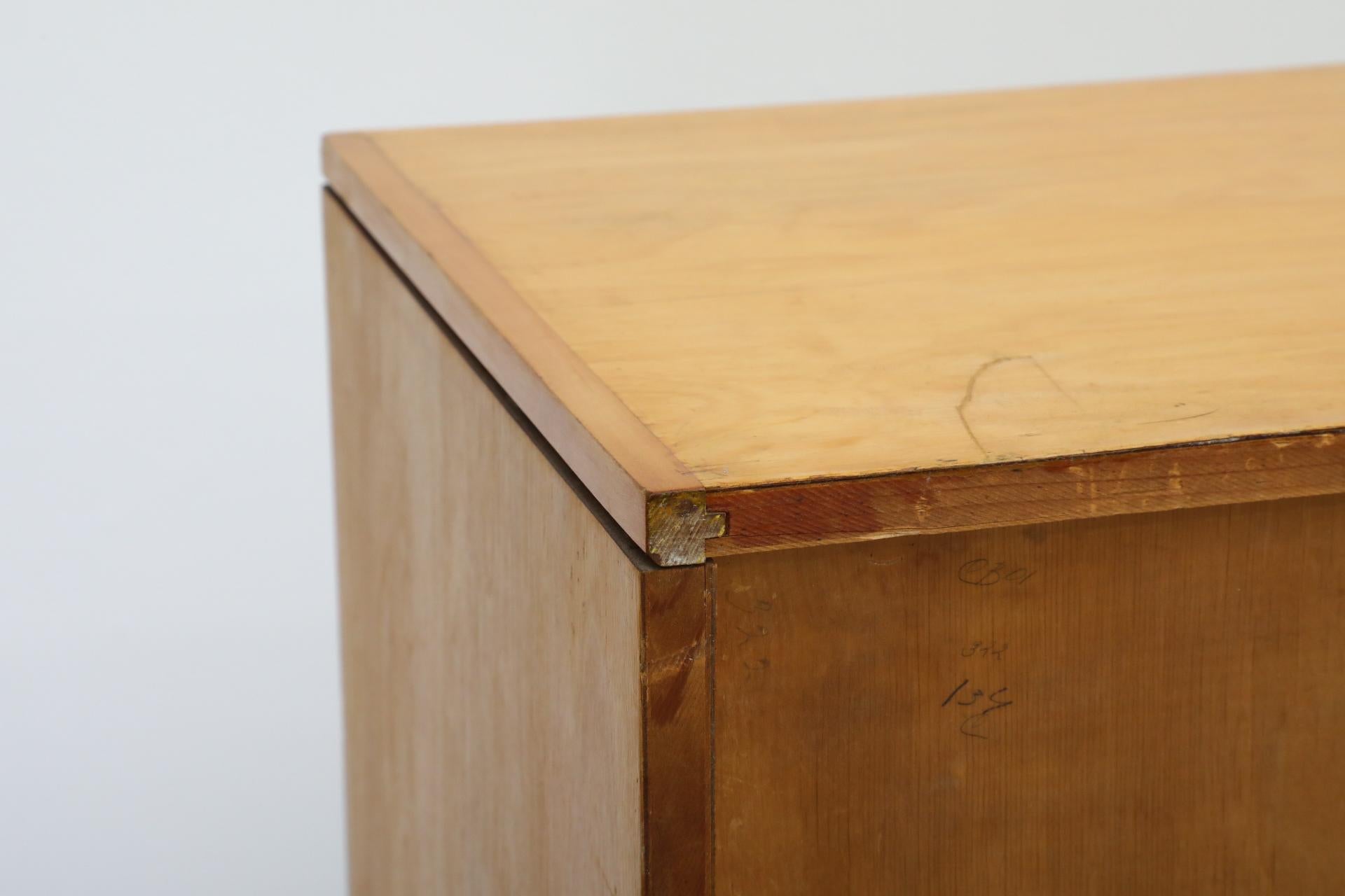 1950's Cees Braakman “Combex Series” Birch Secretaire Cabinet for Pastoe 4