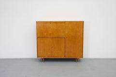 1950's Cees Braakman “Combex Series” Birch Secretaire Cabinet for Pastoe