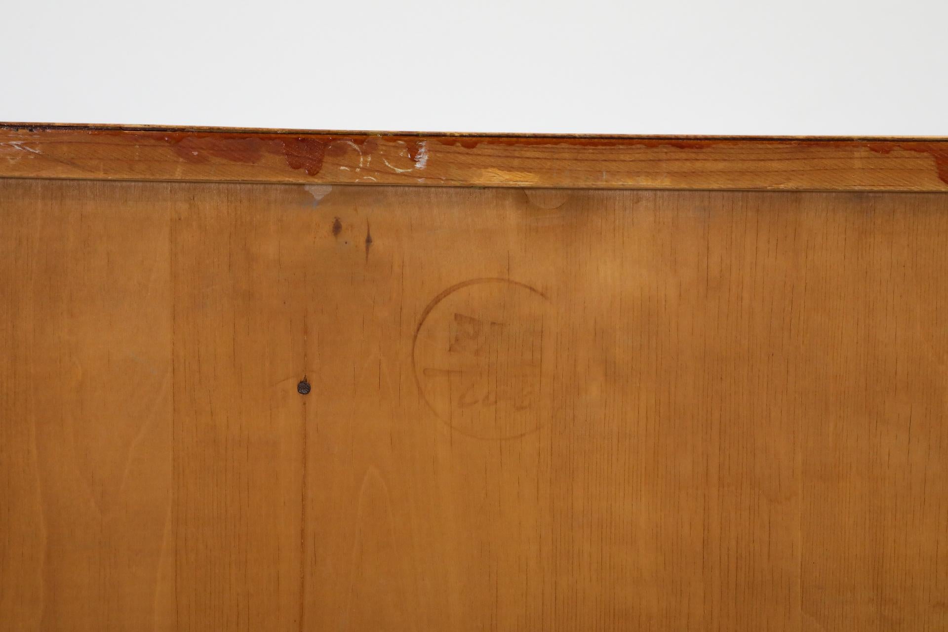 1950's Cees Braakman “Combex Series” Birch Secretaire Cabinet for Pastoe 3