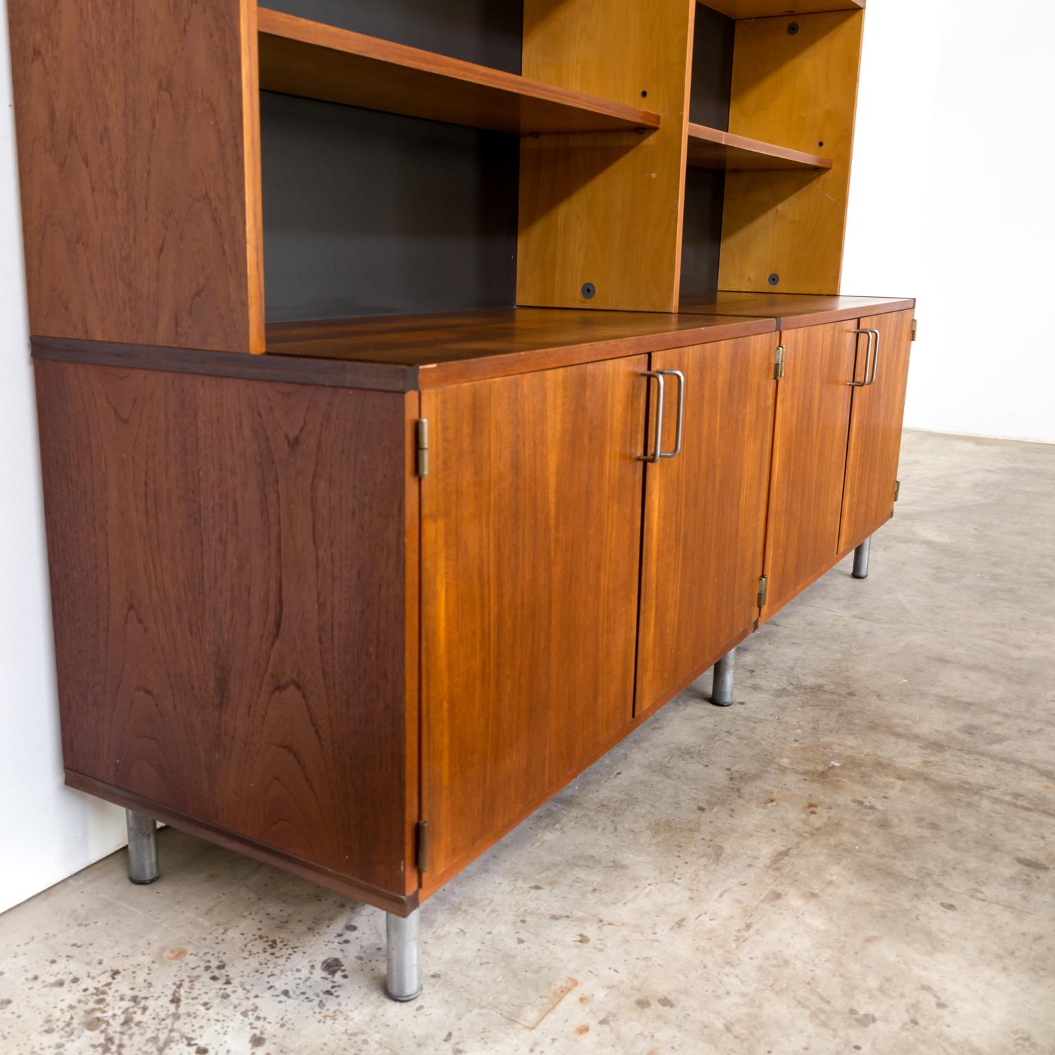 Teak 1950s Cees Braakman ‘Made to Measure’ Wall Unit Cabinet for Pastoe For Sale