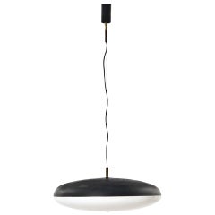 1950s Ceiling Lamp in Black and White