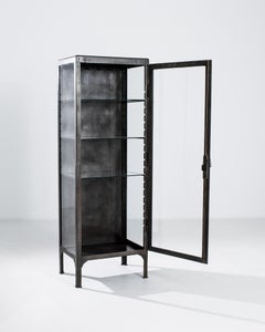 1950s Central European Industrial Medicine Cabinet