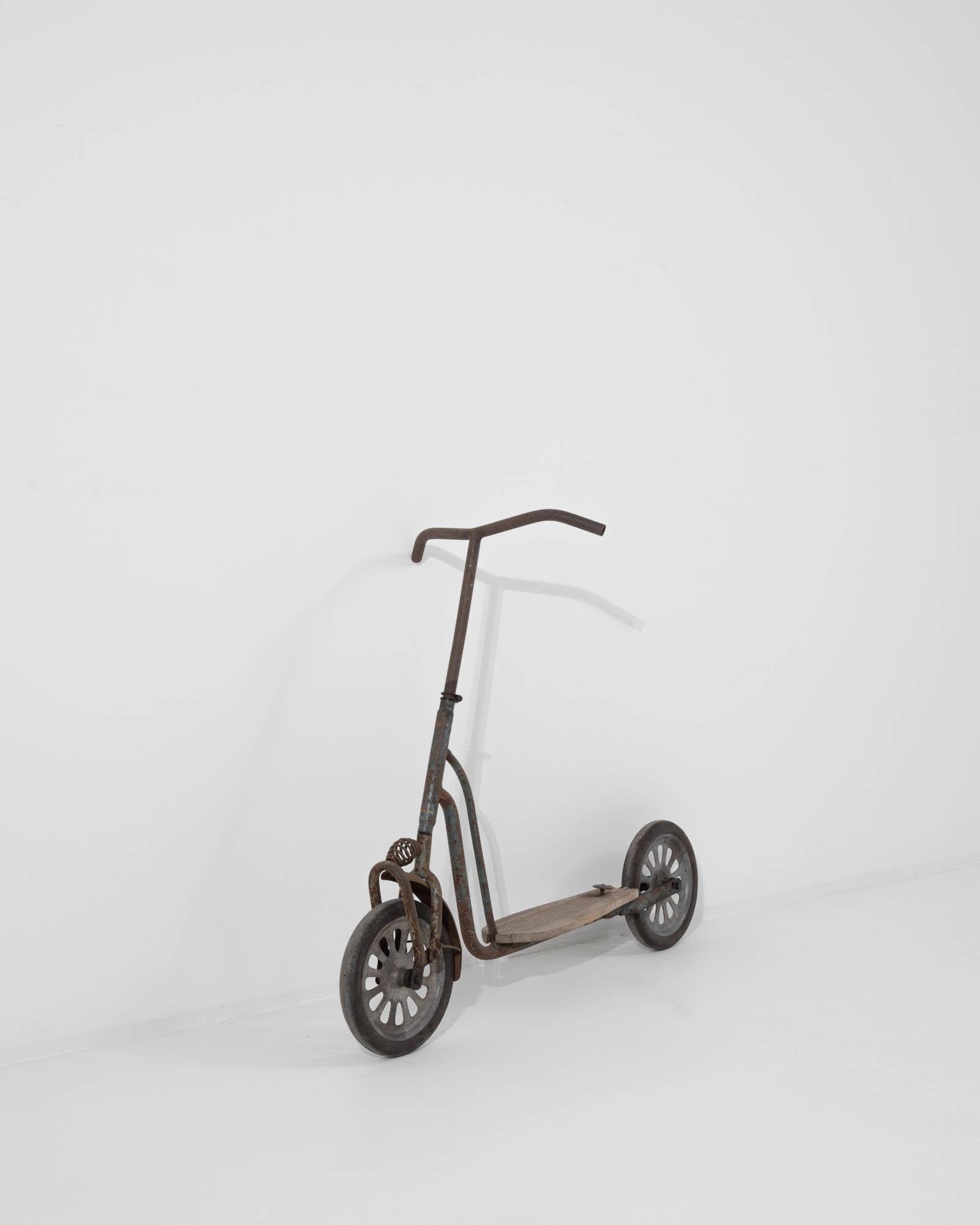 vintage wooden scooter