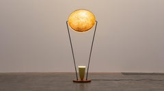 1950s Ceramic and Fiberglass Floor Lamp by Mitchell Bobrick 'd'