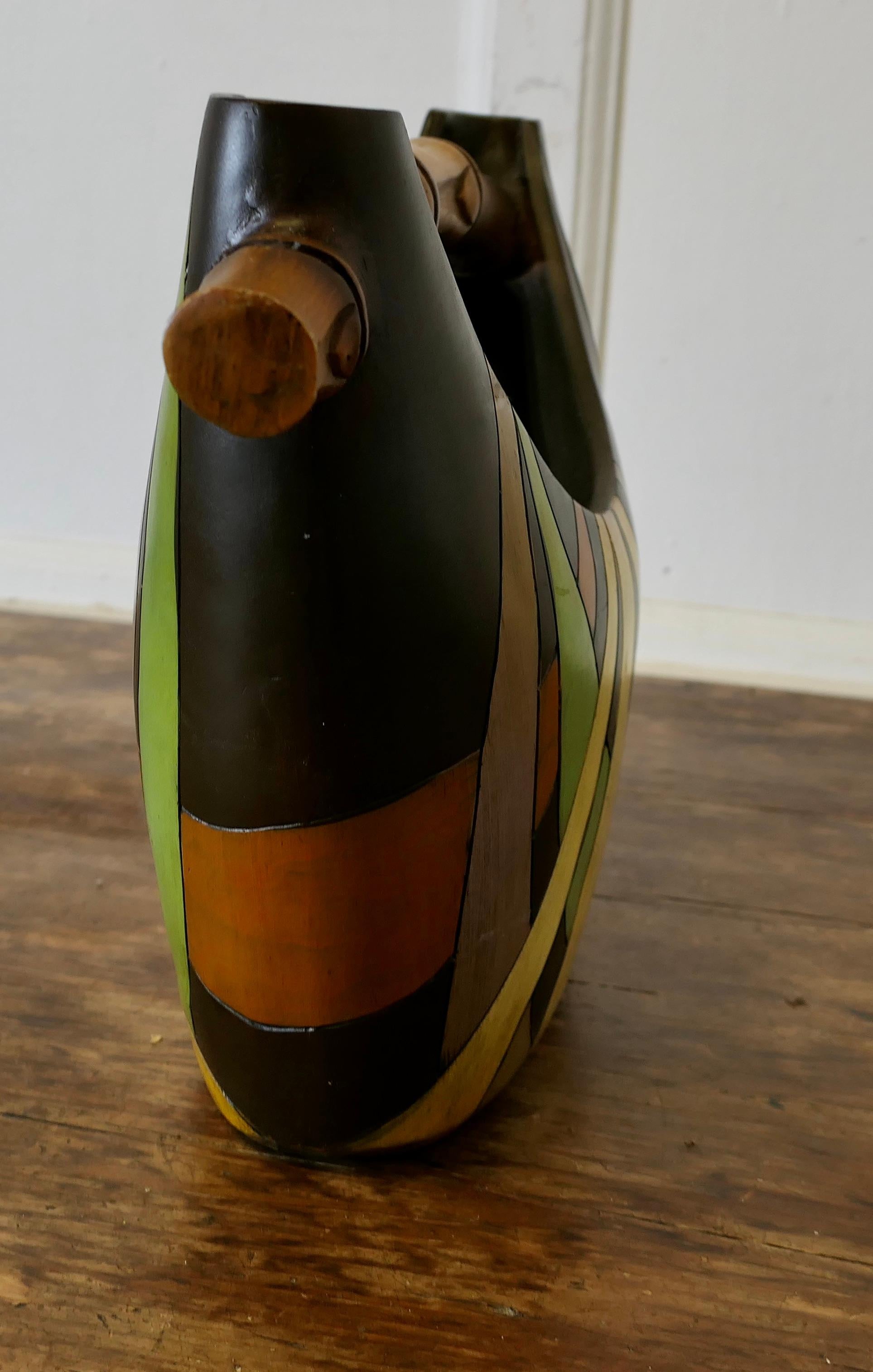 1950s Ceramic Flower Vase in the form of a Basket 1