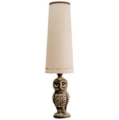1950's Ceramic Owl Lamp