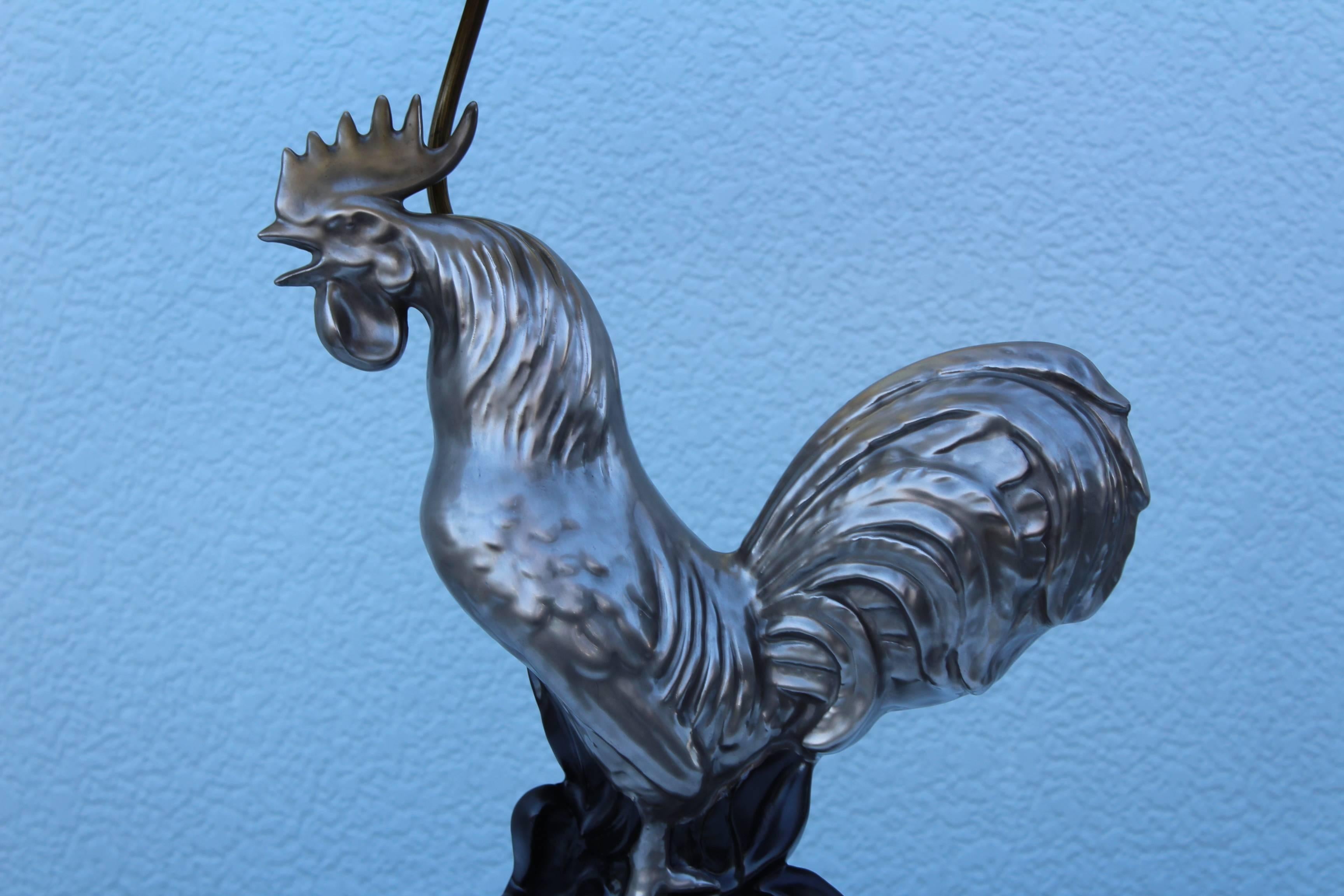 ceramic rooster lamp