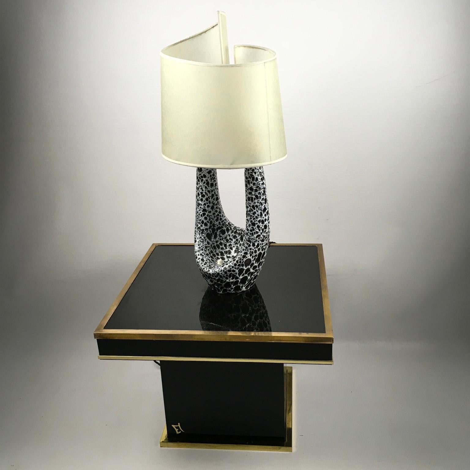 Hand-Crafted Vallauris Ceramic Table Lamp by Le Vaucour 1950's France