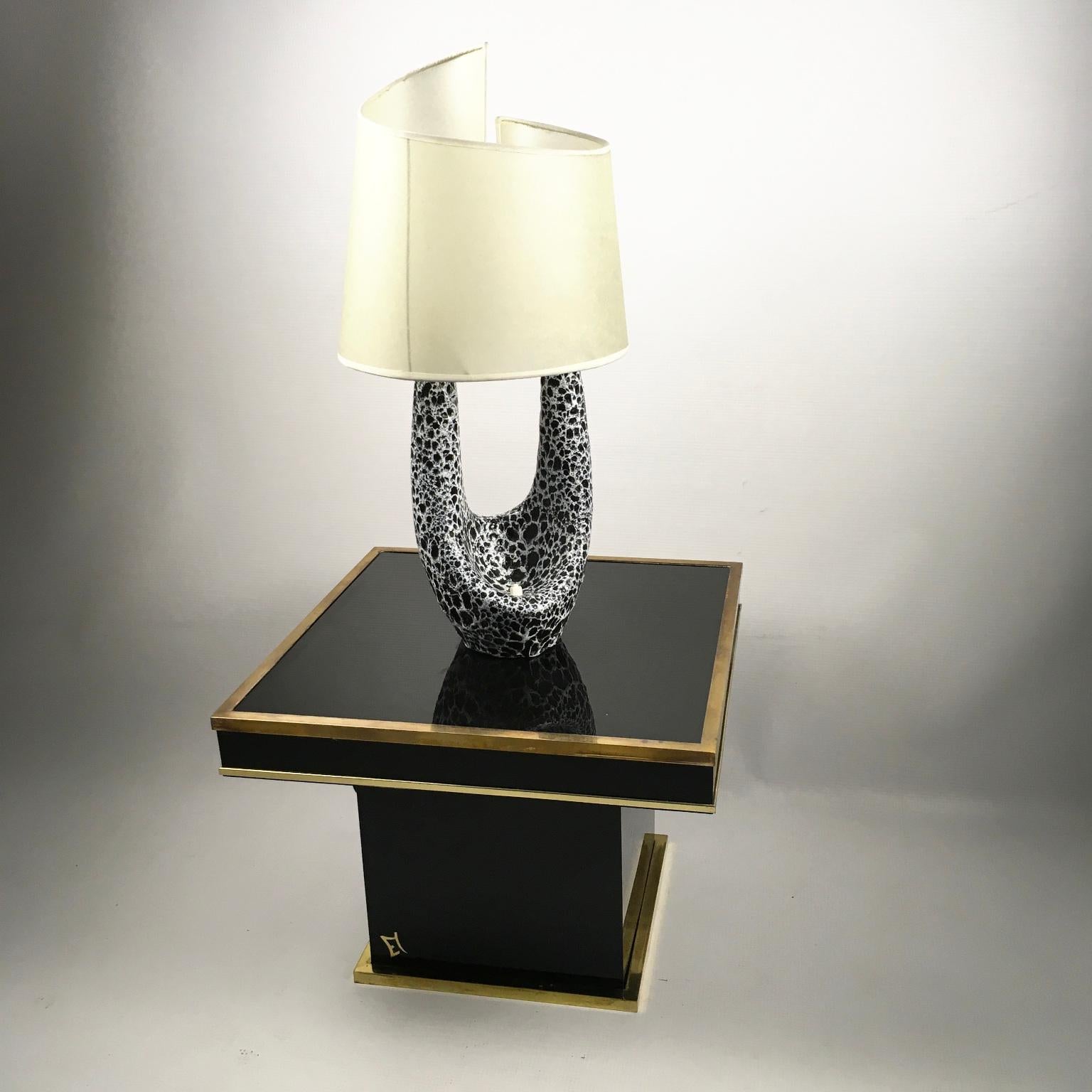 Vallauris Ceramic Table Lamp by Le Vaucour 1950's France In Good Condition In London, GB