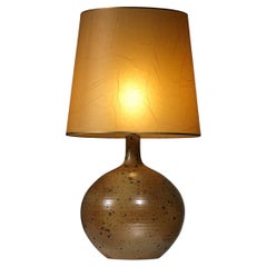 Lampe de table en céramique de l'Atelier La Borne style Deblander des années 1950