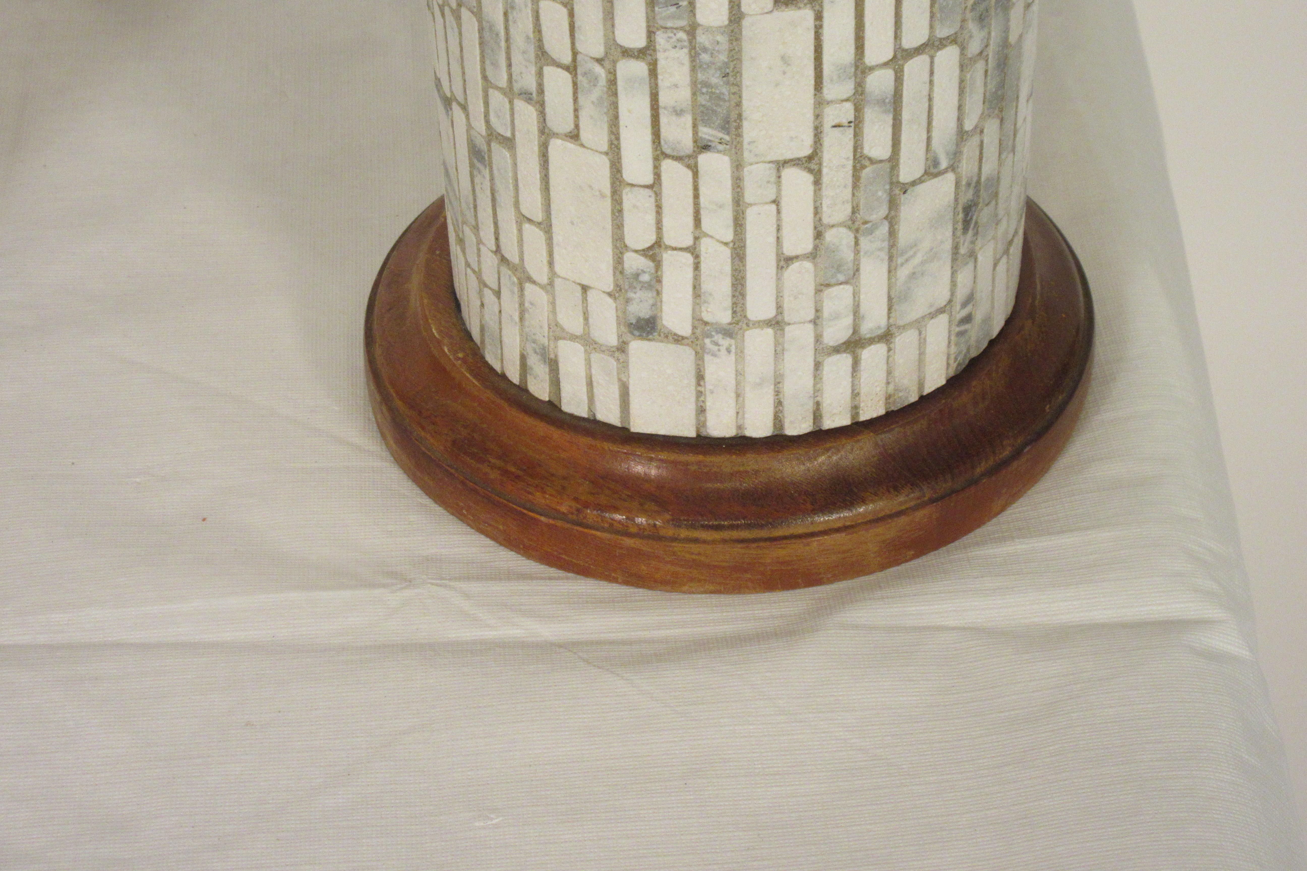 1950s Ceramic Tile Lamps 1