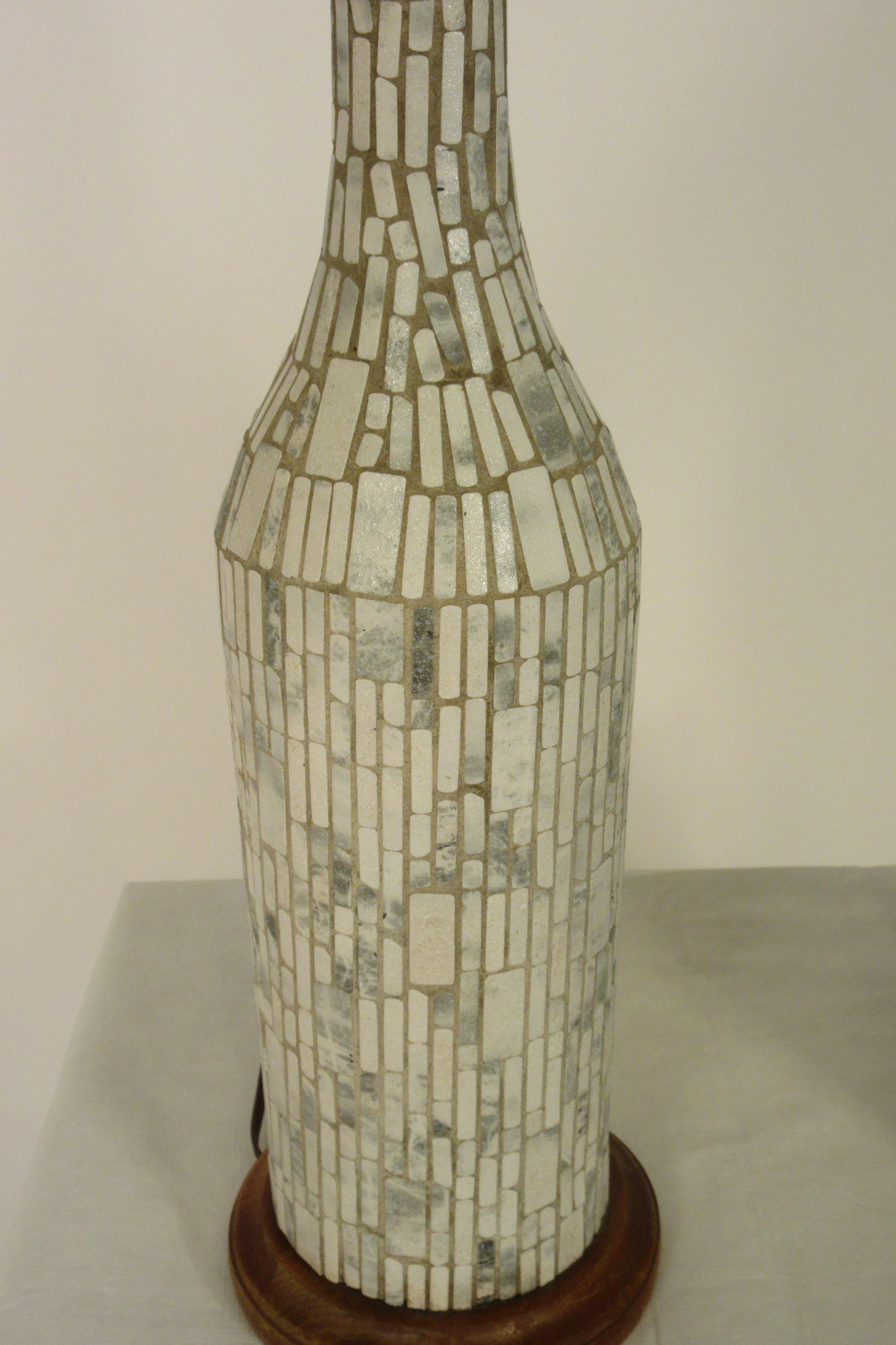1950s Ceramic Tile Lamps 3