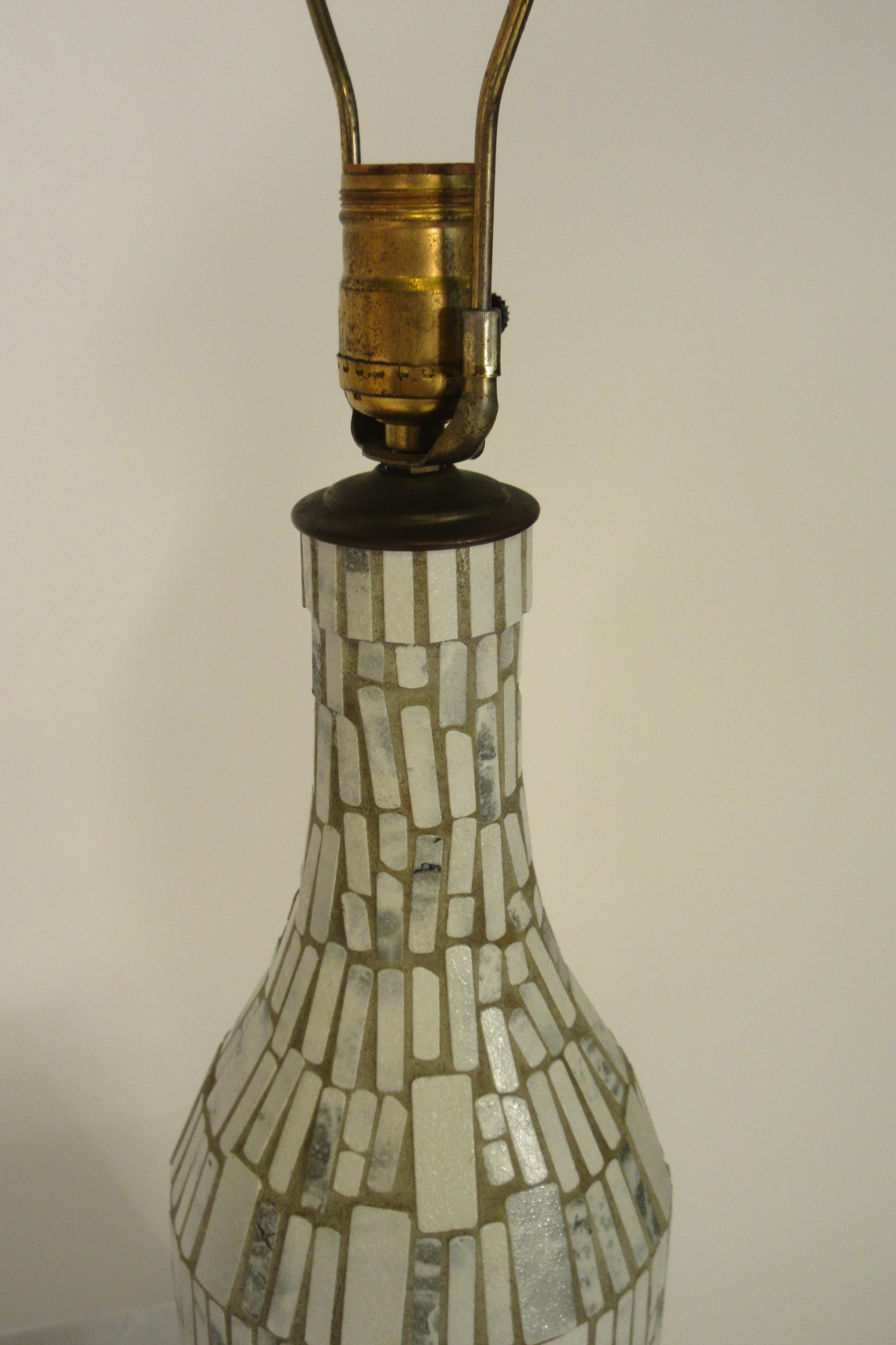 1950s Ceramic Tile Lamps 4