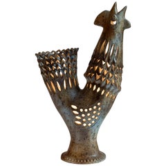 1950s Ceramic Vallauris Lamp