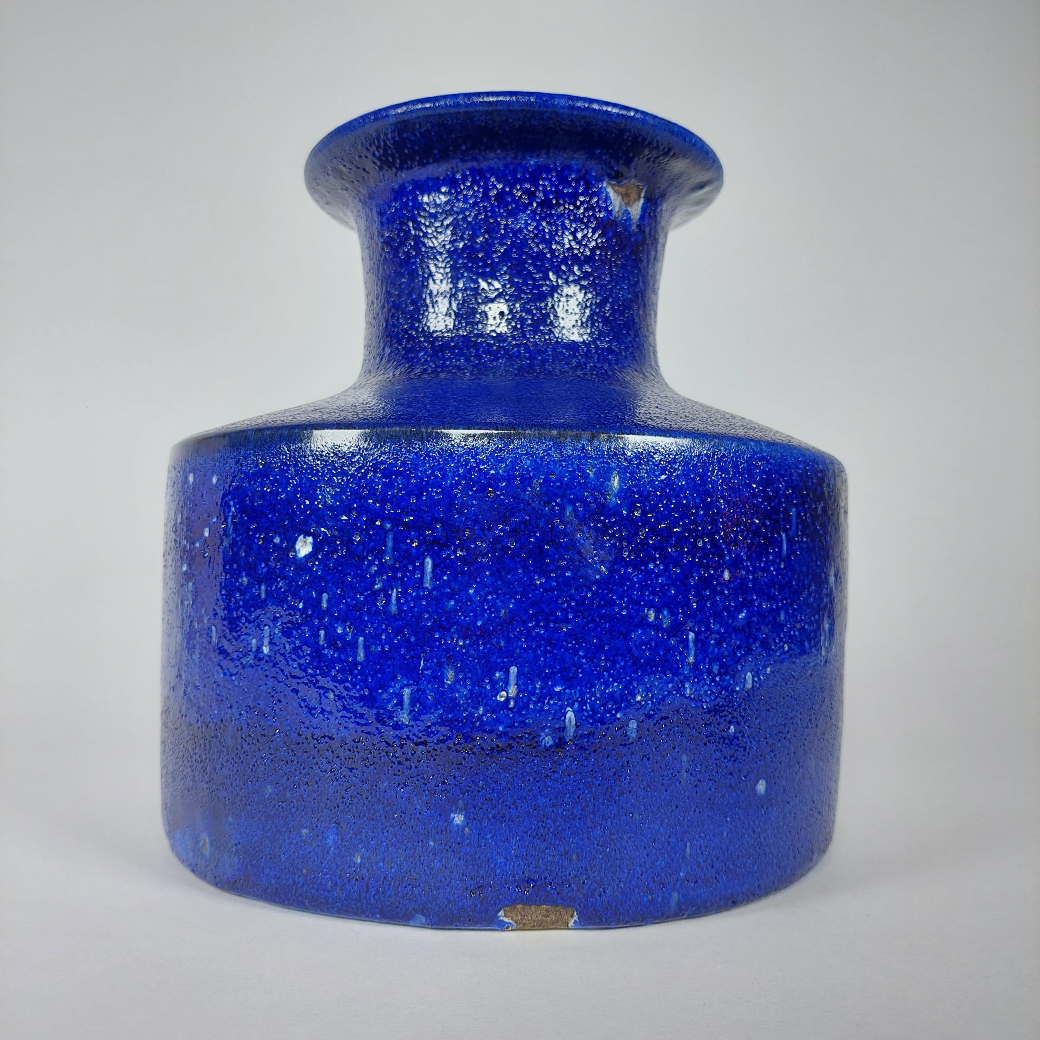 Vernissé Vase en céramique des années 1950 d'André Freymond  en vente