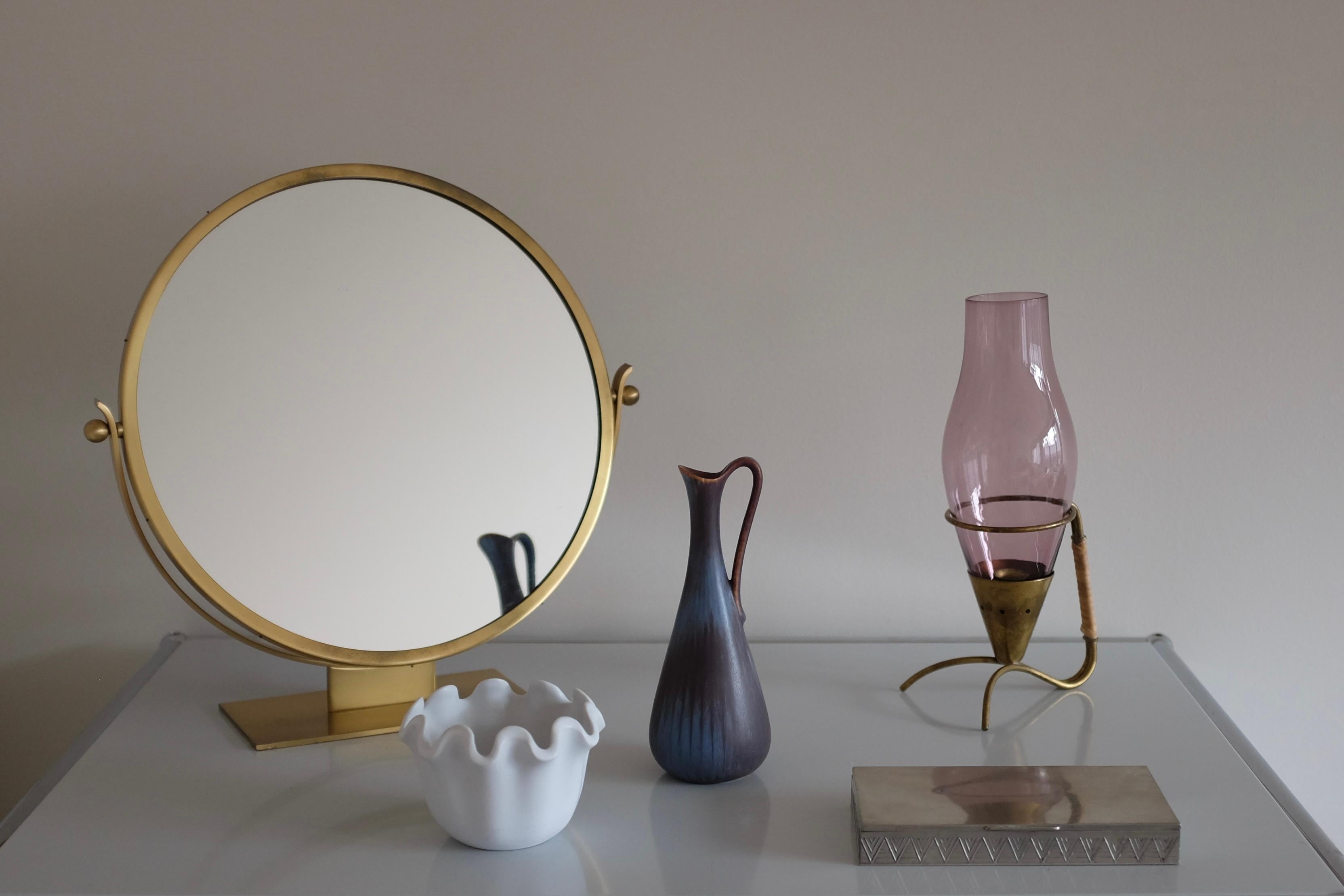 Metà XX secolo Vaso in ceramica del 1950 di Gunnar Nylund in vendita
