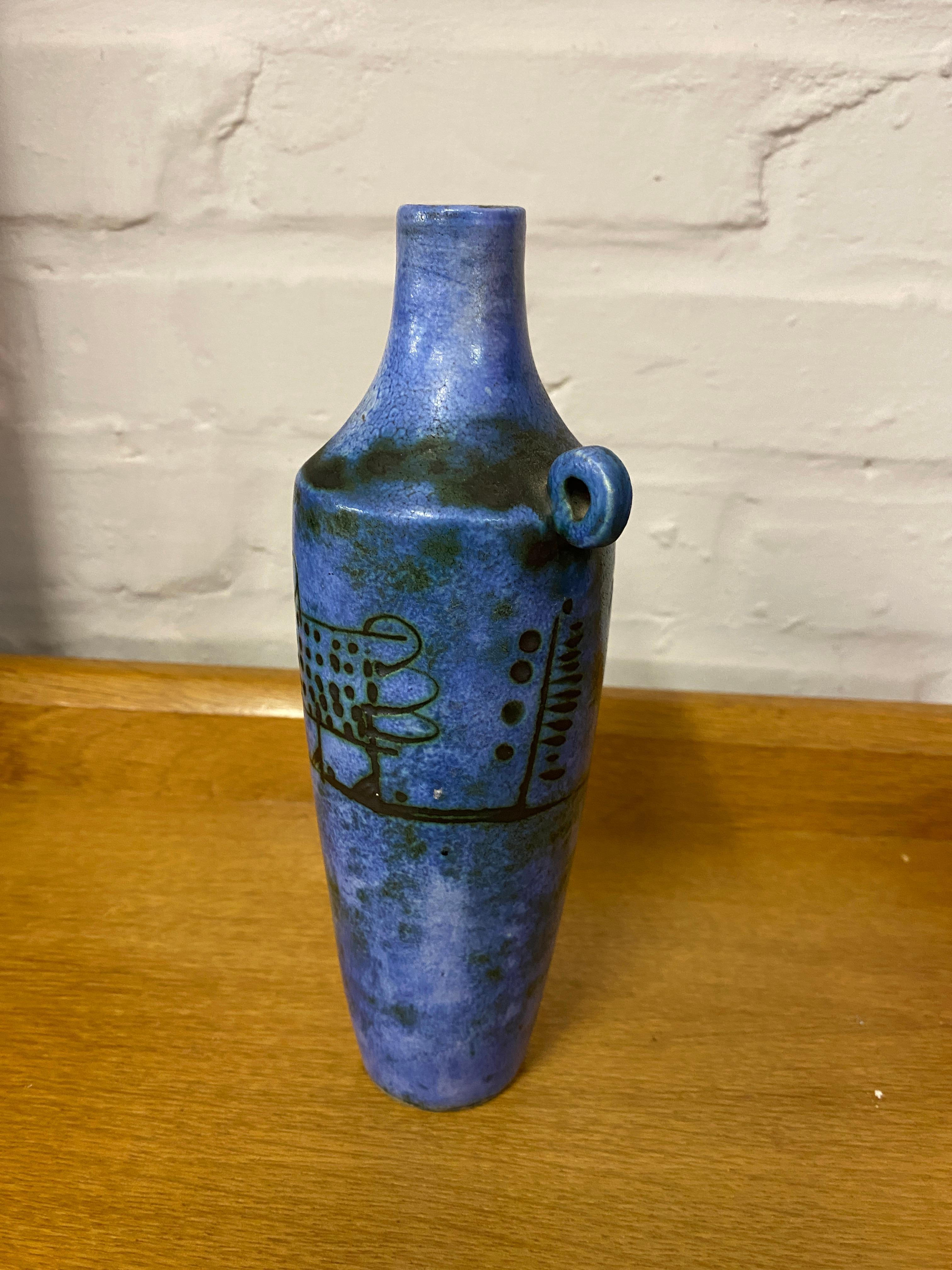 Mid-Century Modern 1950s Ceramic Vase by Jacques Blin