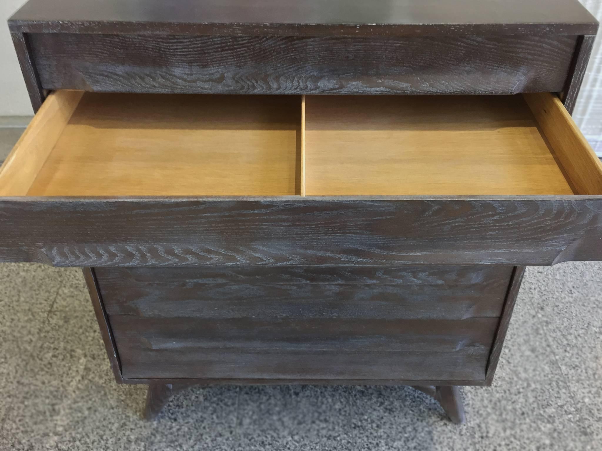 1950s Cerused Oak Chest of Drawers by Jack Van der Molen for Vanleigh Furniture 3