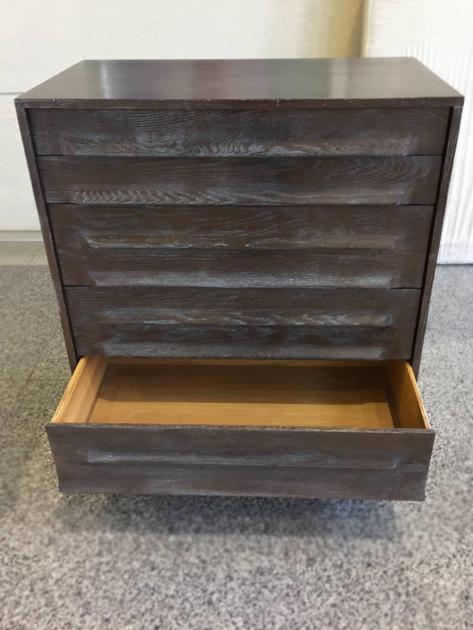 1950s Cerused Oak Chest of Drawers by Jack Van der Molen for Vanleigh Furniture 5