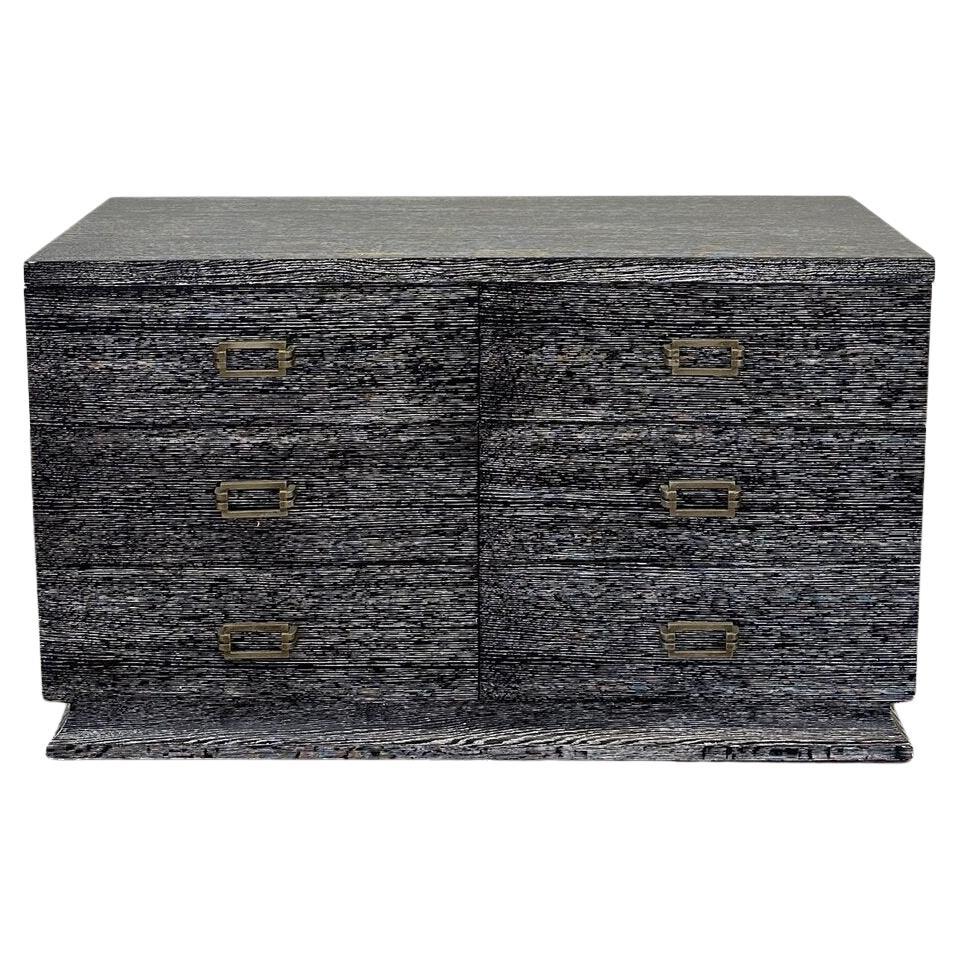 Wide Pacific Dresser in Cerused White Oak by VOLK For Sale at 1stDibs