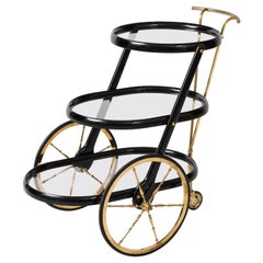 1950's Cesare Lacca 3 Tier Bar Cart
