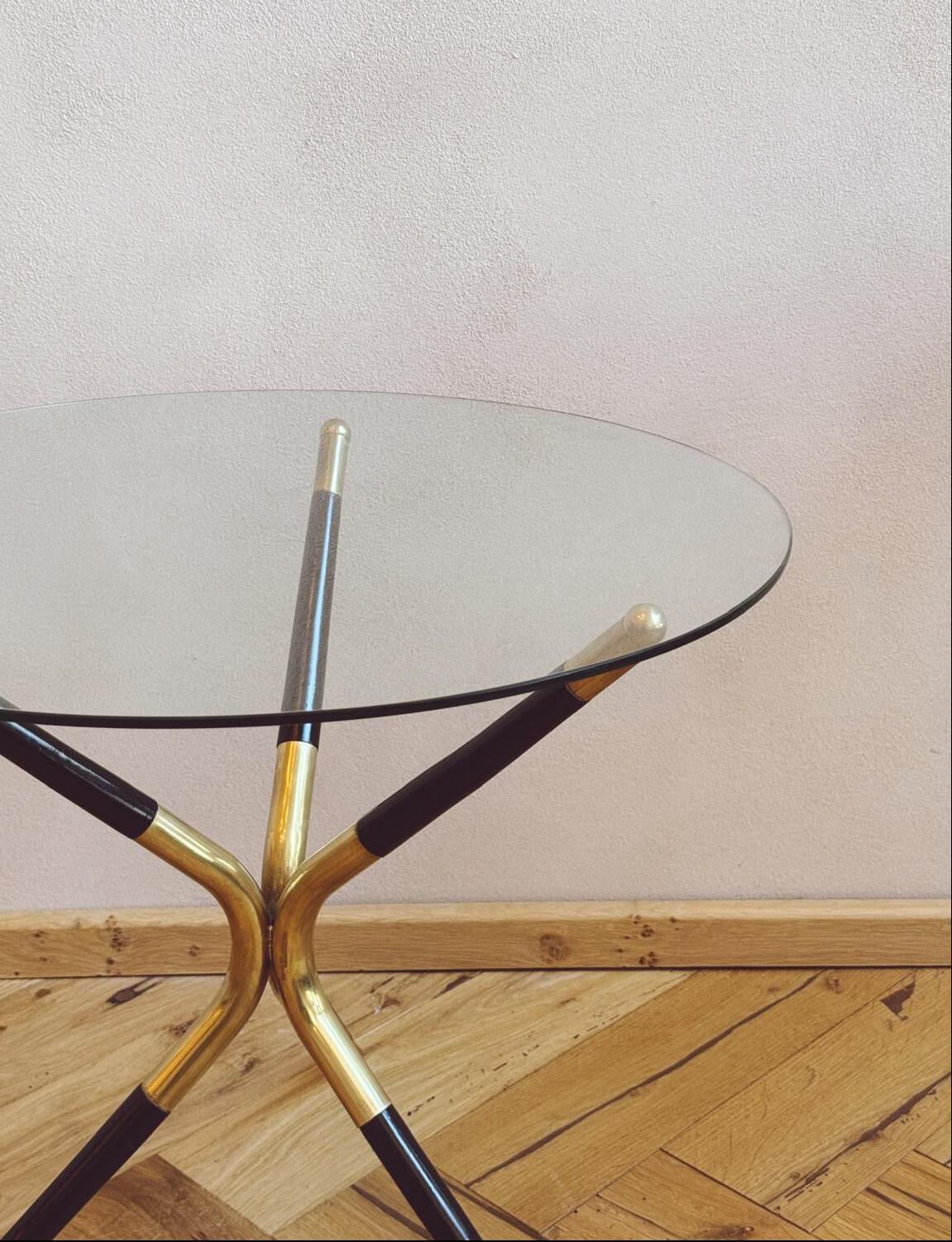 Table d'appoint ronde en forme d'araignée Cesare Lacca des années 1950 Bon état - En vente à Florence, Tuscany