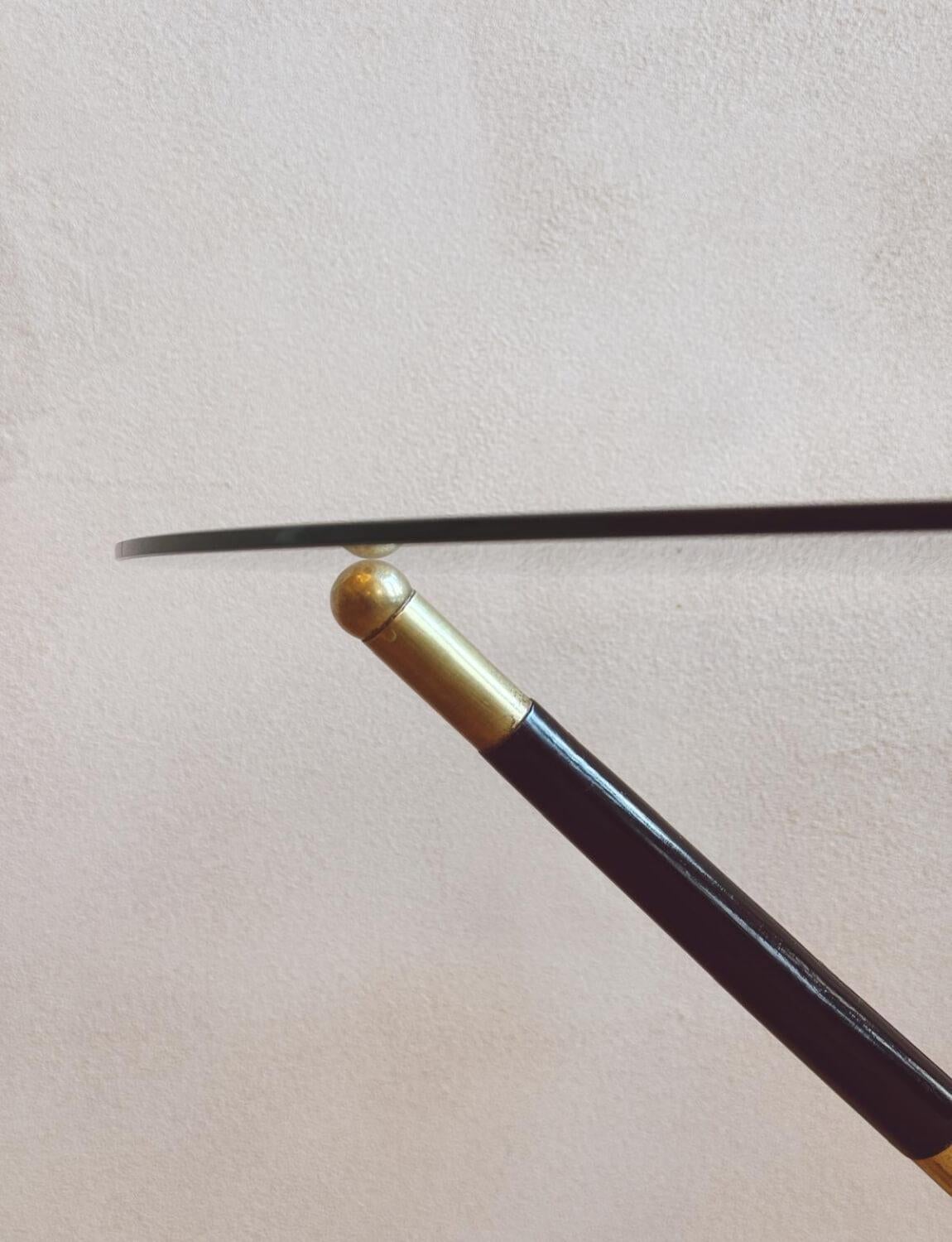 Milieu du XXe siècle Table d'appoint ronde en forme d'araignée Cesare Lacca des années 1950 en vente