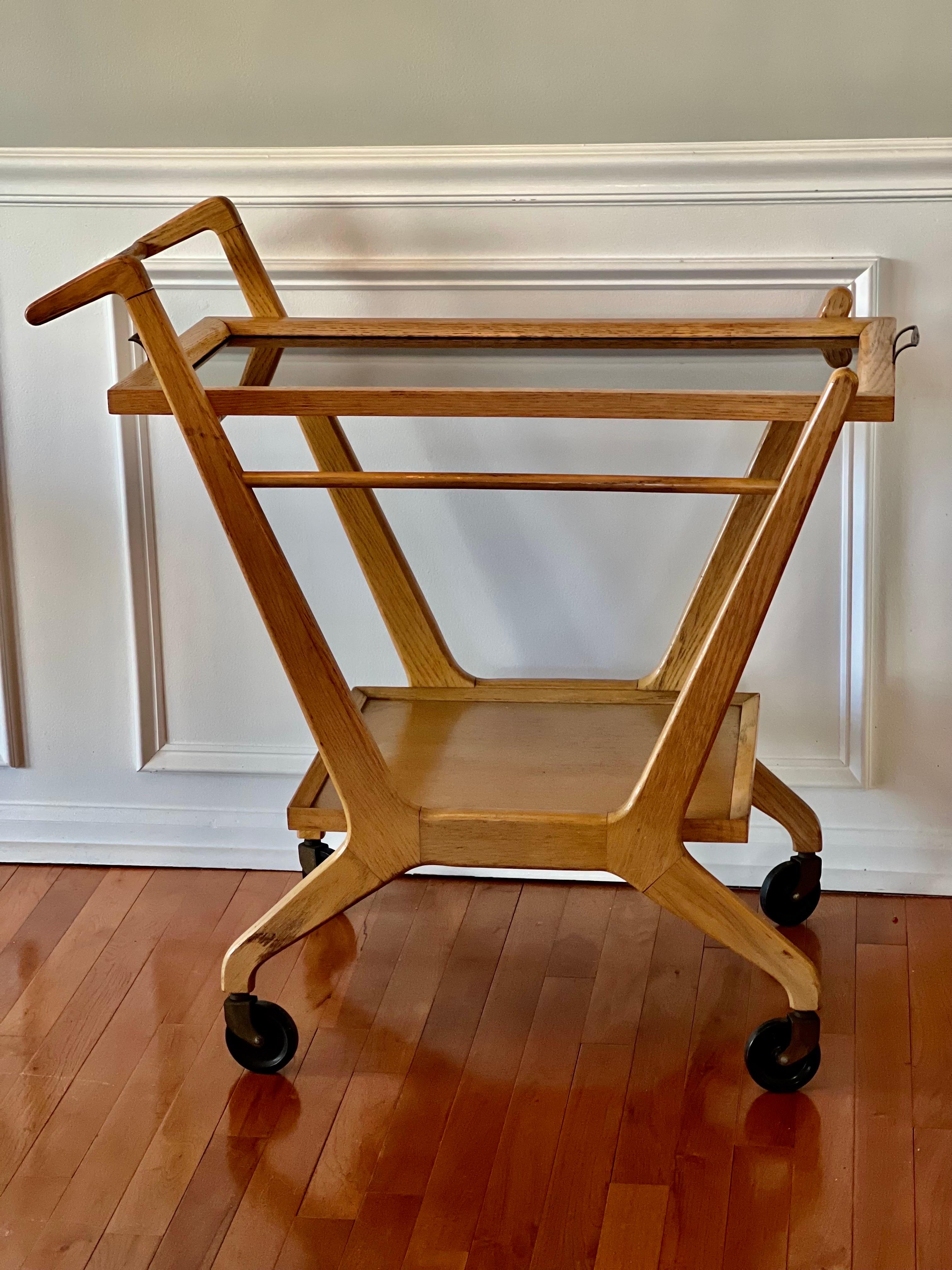 1950's Cesare Lacca Tea Trolley or Bar Cart for Cassina 4
