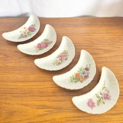 1950s Chadwick Japan Floral Bone Dishes – Set of 5