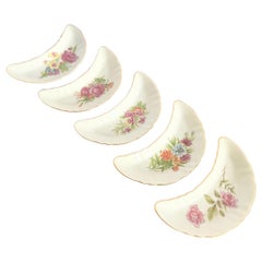1950 Chadwick Japan Floral Bone Dishes - Set of 5