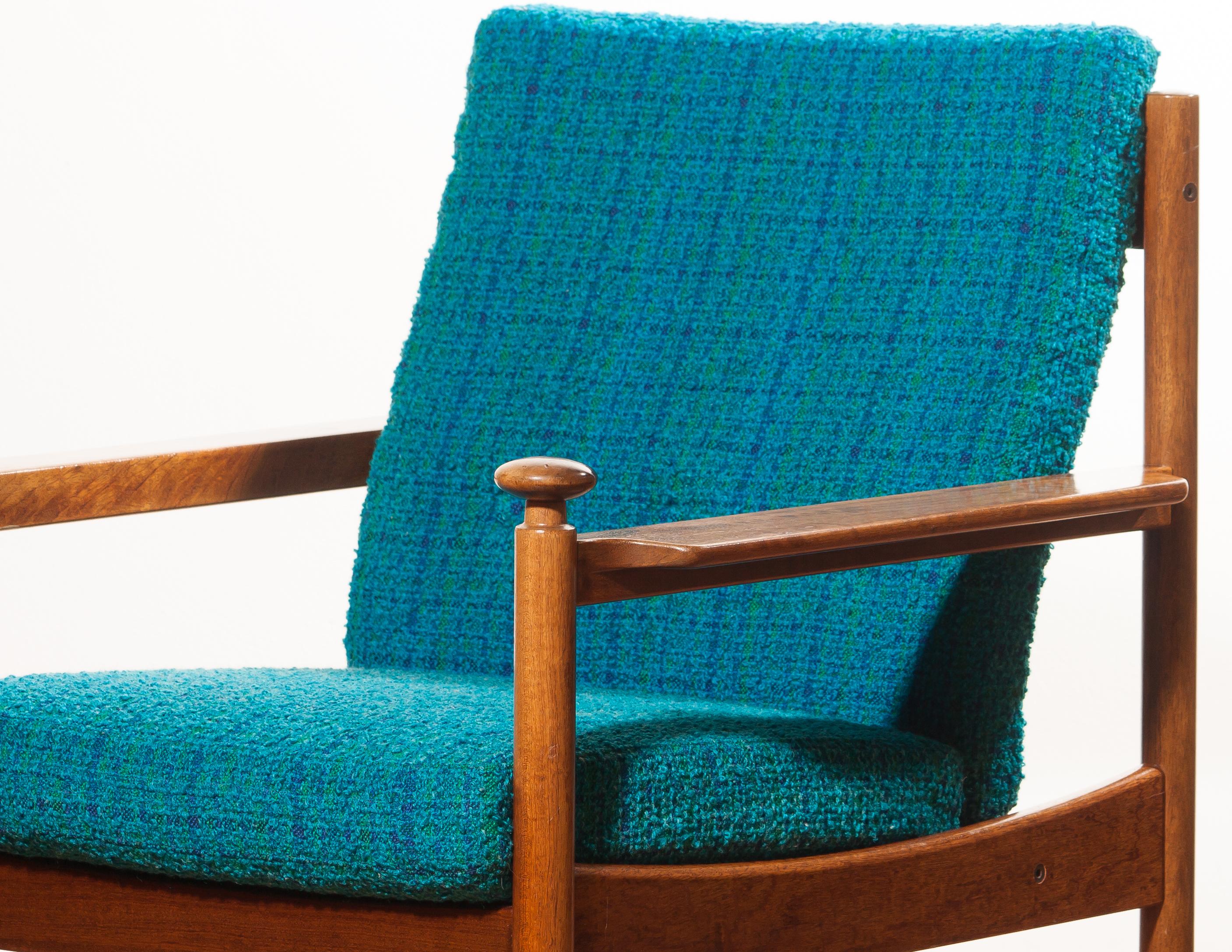 Fabric 1950s Chair by Torbjørn Afdal for Sandvik & Co. Mobler