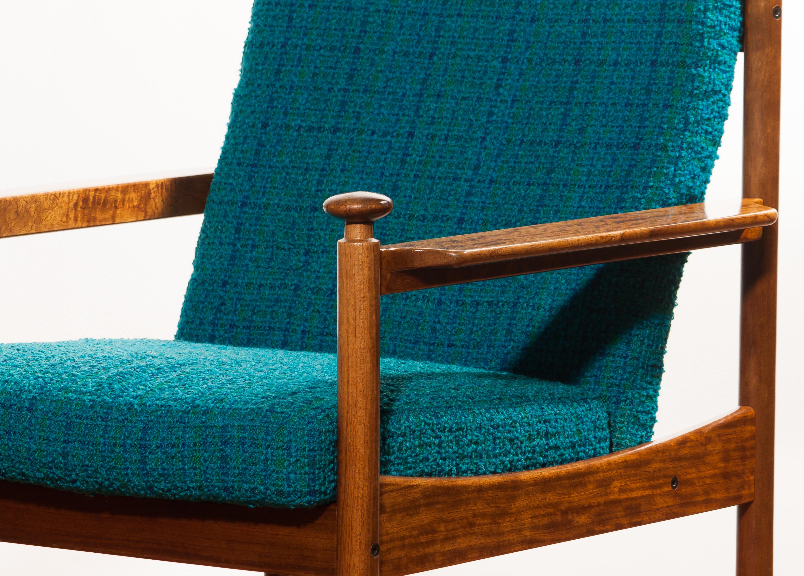 Fabric 1950s Chair by Torbjørn Afdal for Sandvik & Co. Mobler