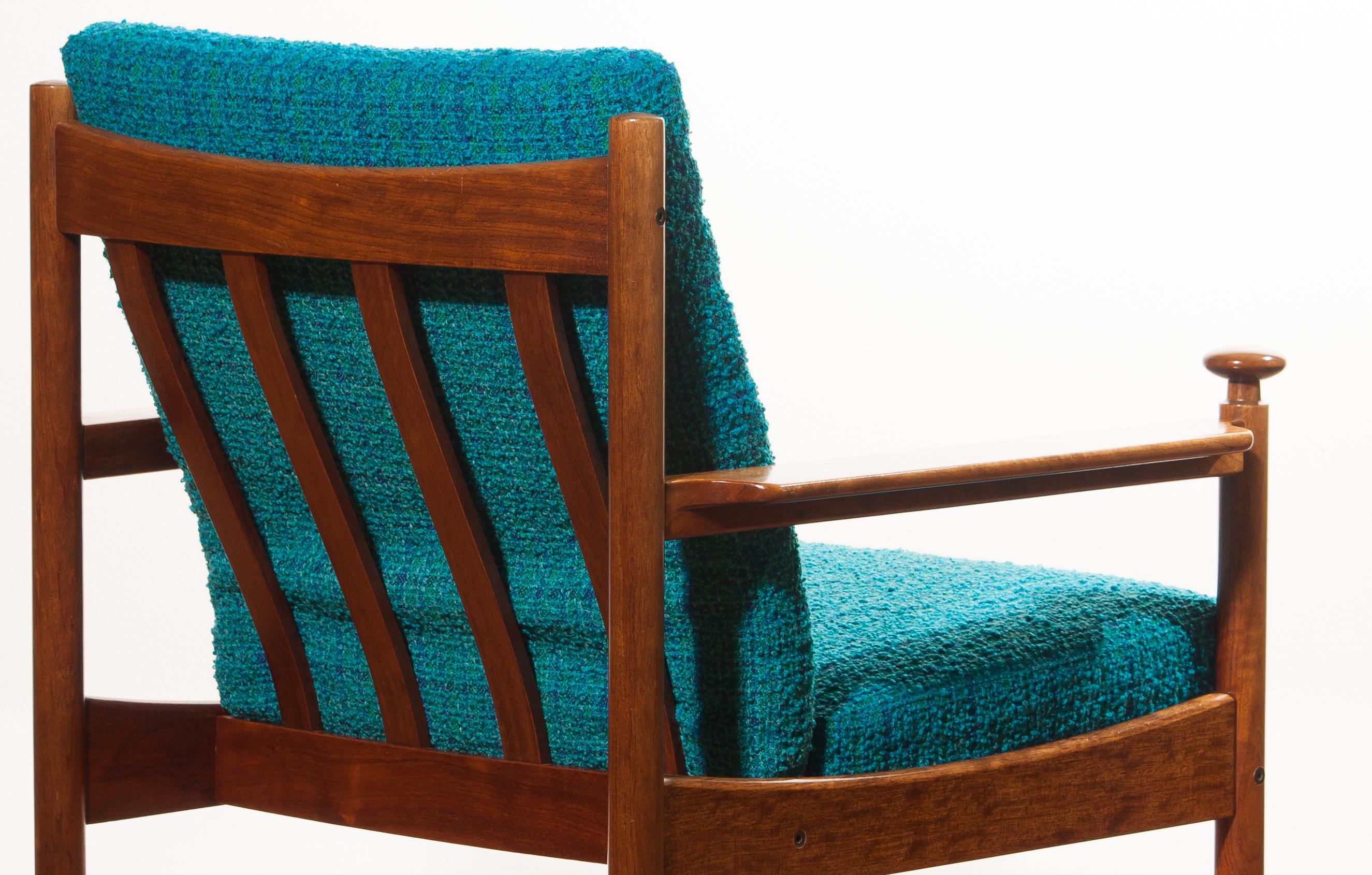 Fabric 1950s Chair by Torbjørn Afdal for Sandvik & Co. Mobler